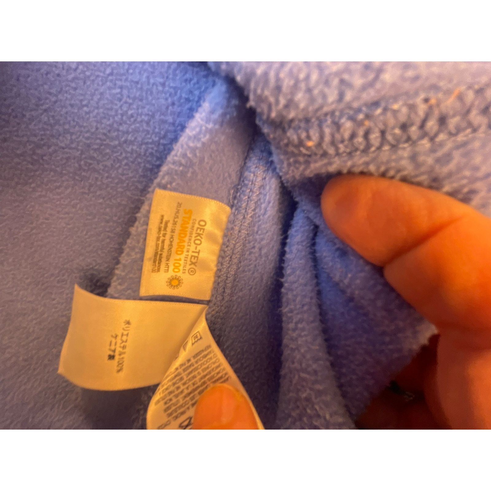 Lands' End Lands' End Blue 1/4 Zip Fleece Pullover Medium Long-Sleeved Size M / US 6-8 / IT 42-44 - 5 Thumbnail