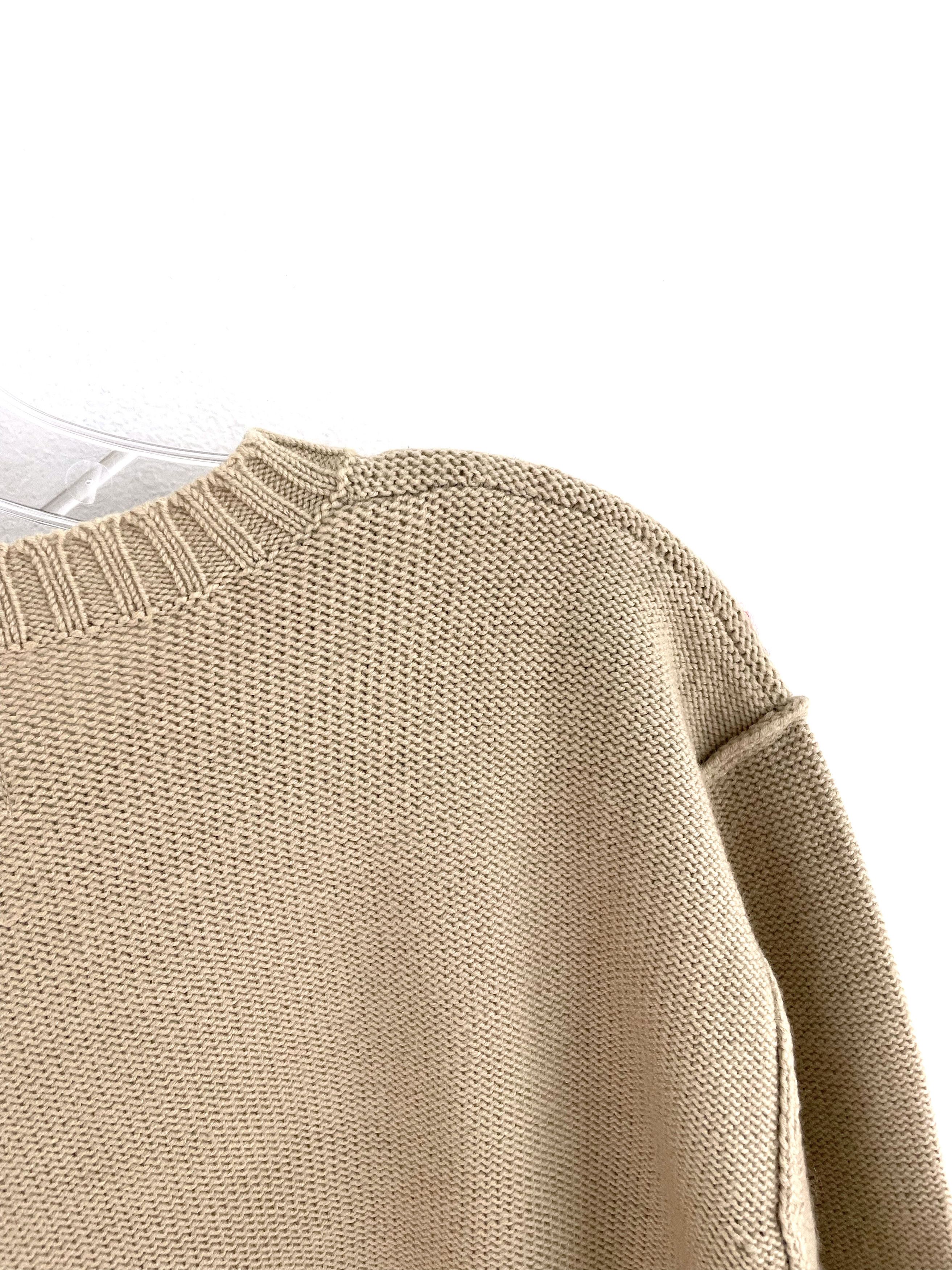 Yohji Yamamoto Against All Risks Contrast Stitch Sweater Size US XL / EU 56 / 4 - 10 Thumbnail