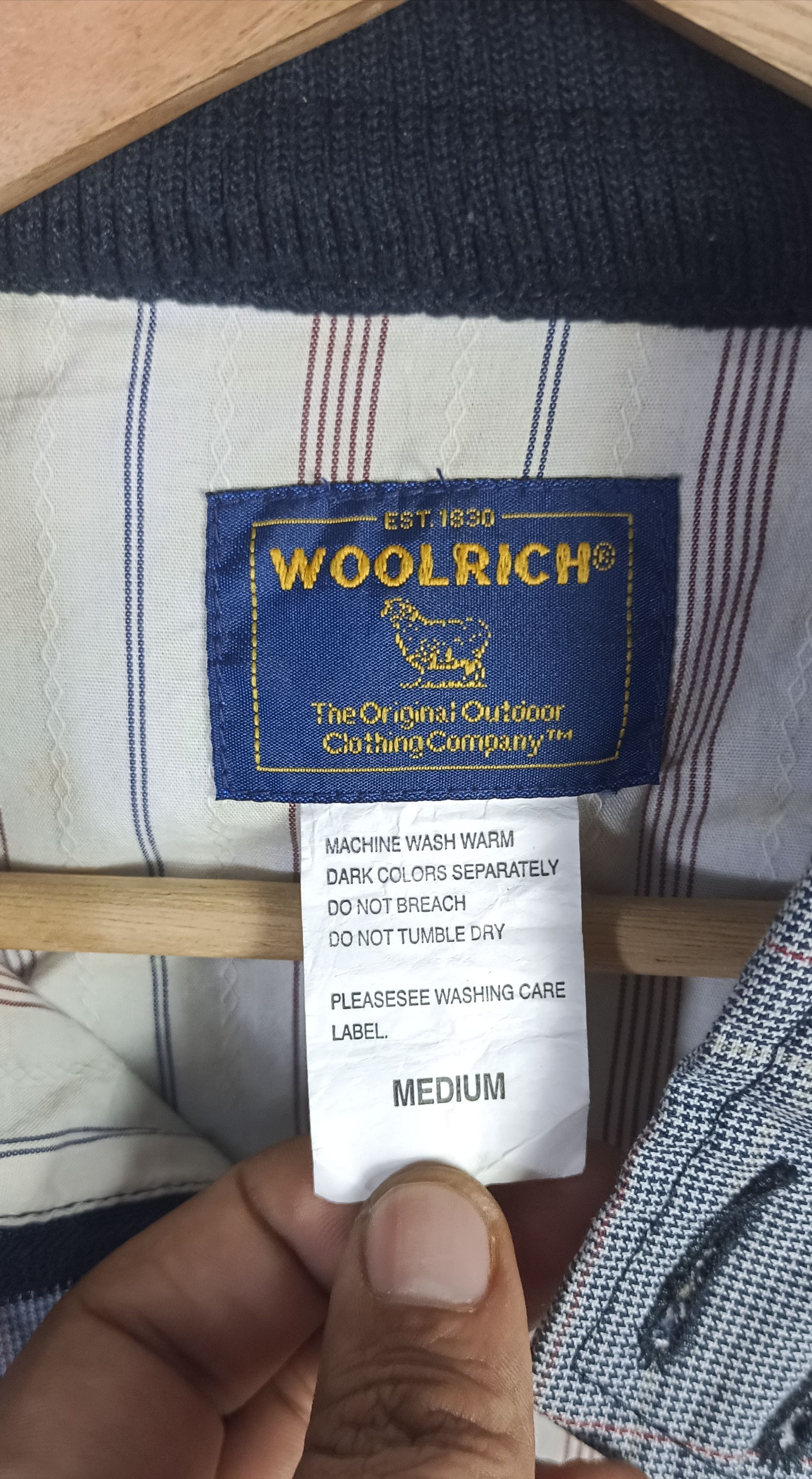 Woolrich Woolen Mills Vintage Woolrich Hickory Bomber Jacket Size US M / EU 48-50 / 2 - 10 Thumbnail