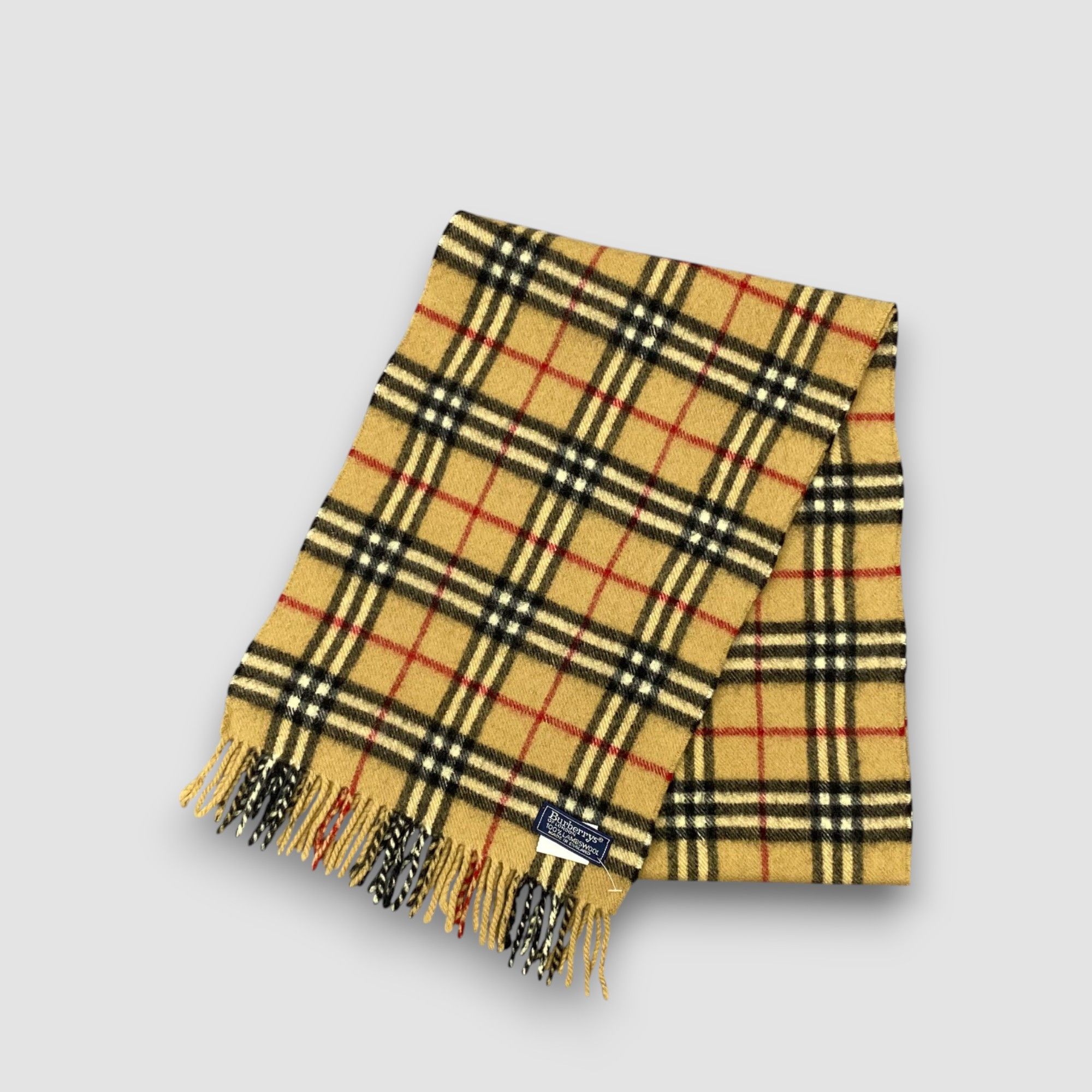 Burberry Vintage Burberry Scarf Muffler Cashmere Winter Scarves Size ONE SIZE - 3 Thumbnail