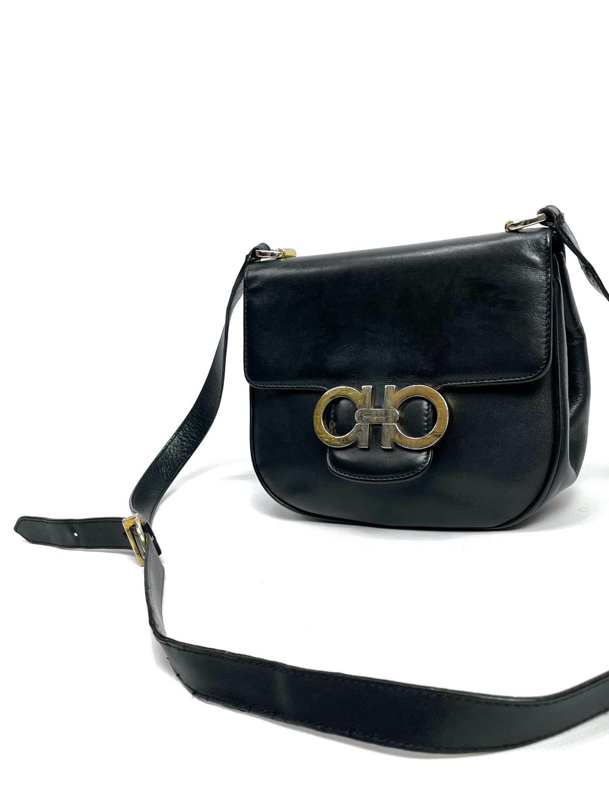 Salvatore Ferragamo Salvatore Ferragamo Vintage Gancini Mini Leather Bag Size ONE SIZE - 2 Thumbnail