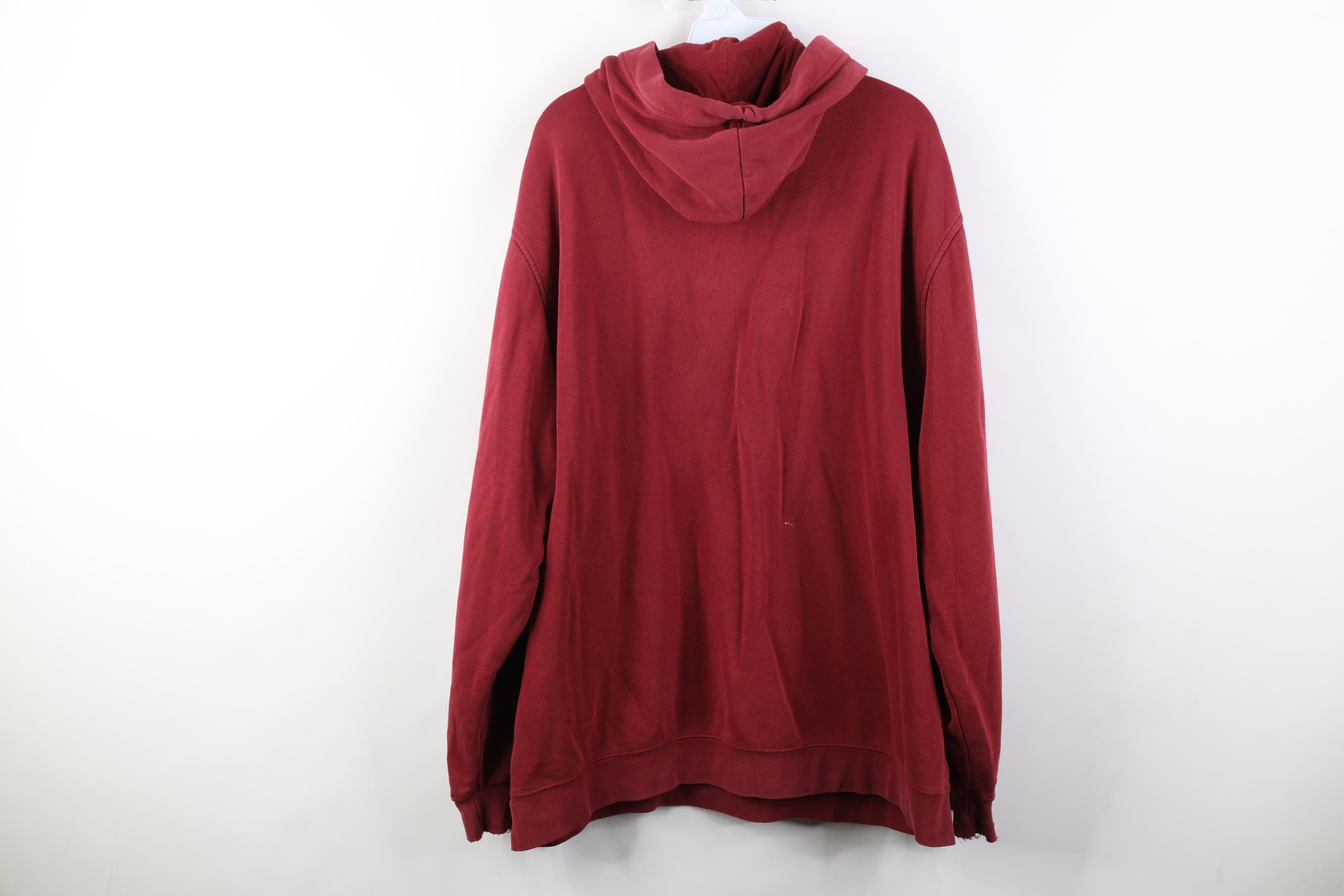 Nike Vintage Y2K Nike Travis Scott Center Big Swoosh Hoodie Red Size US XL / EU 56 / 4 - 21 Thumbnail