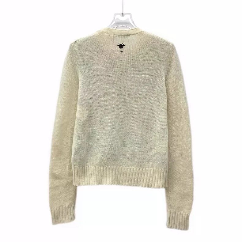 Dior Dior Color-block embroidered cashmere round-neck long-sleev Size XS / US 0-2 / IT 36-38 - 2 Thumbnail