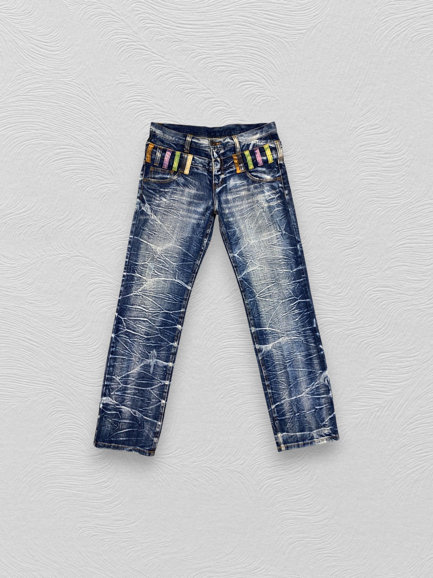 パンツ semantic 00s archive wax coating denim japanese label semantic 00s archive denim pants - www