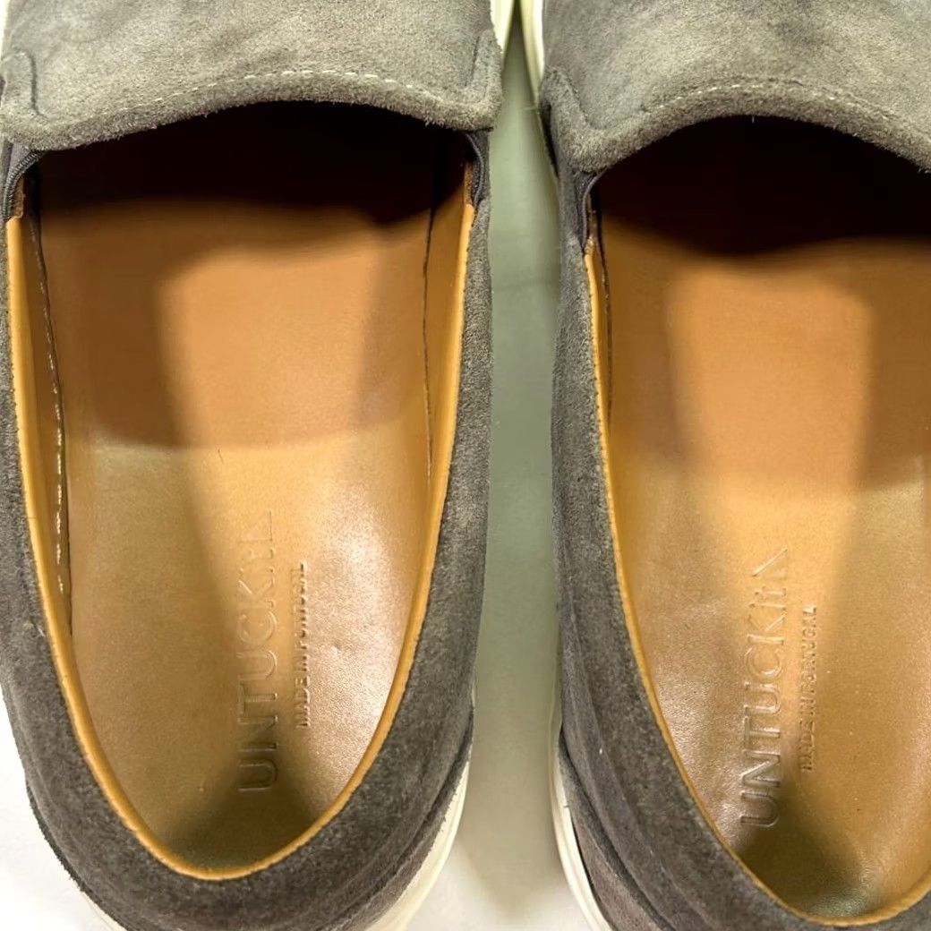 UNTUCKit Untuckit Gray Suede Slip-On Sneakers Mens 12 Size US 12 / EU 45 - 7 Thumbnail