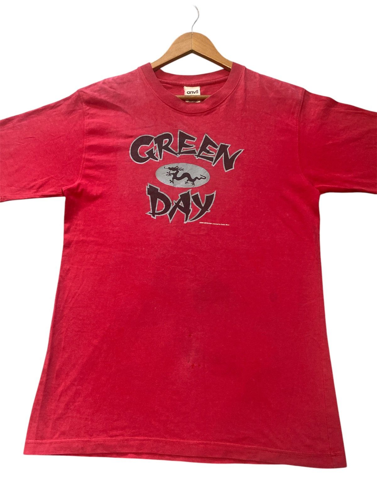 Band Tees × Vintage ‼️RARE‼️VINTAGE 2000 GREEN DAY RED DRAGON SHIRT TEE🔥 Size US M / EU 48-50 / 2 - 4 Thumbnail