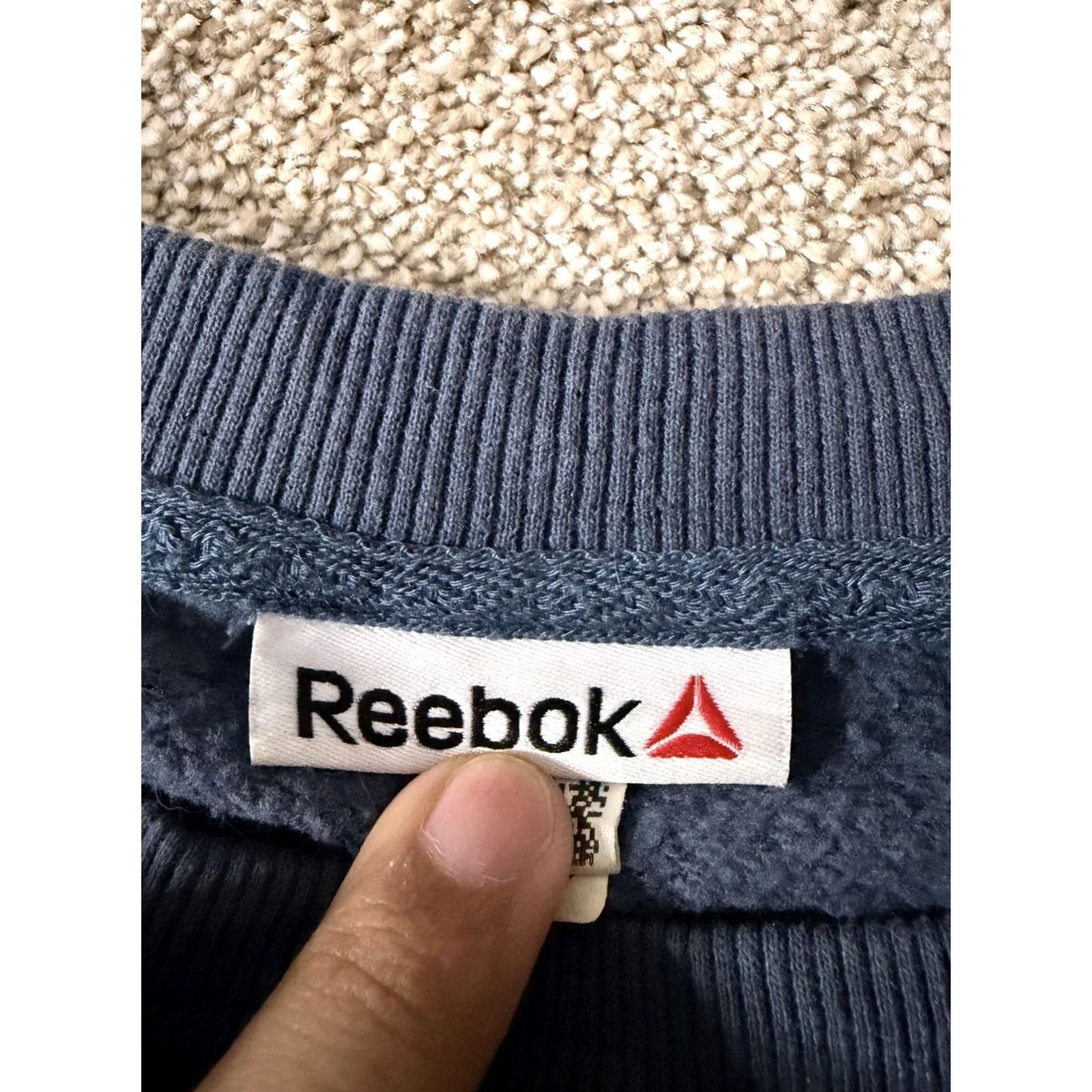 Reebok Reebok Shirt Mens M Blue Sweatshirt Fleece Pullover Crewneck Logo Athletic Sport Size US M / EU 48-50 / 2 - 4 Thumbnail