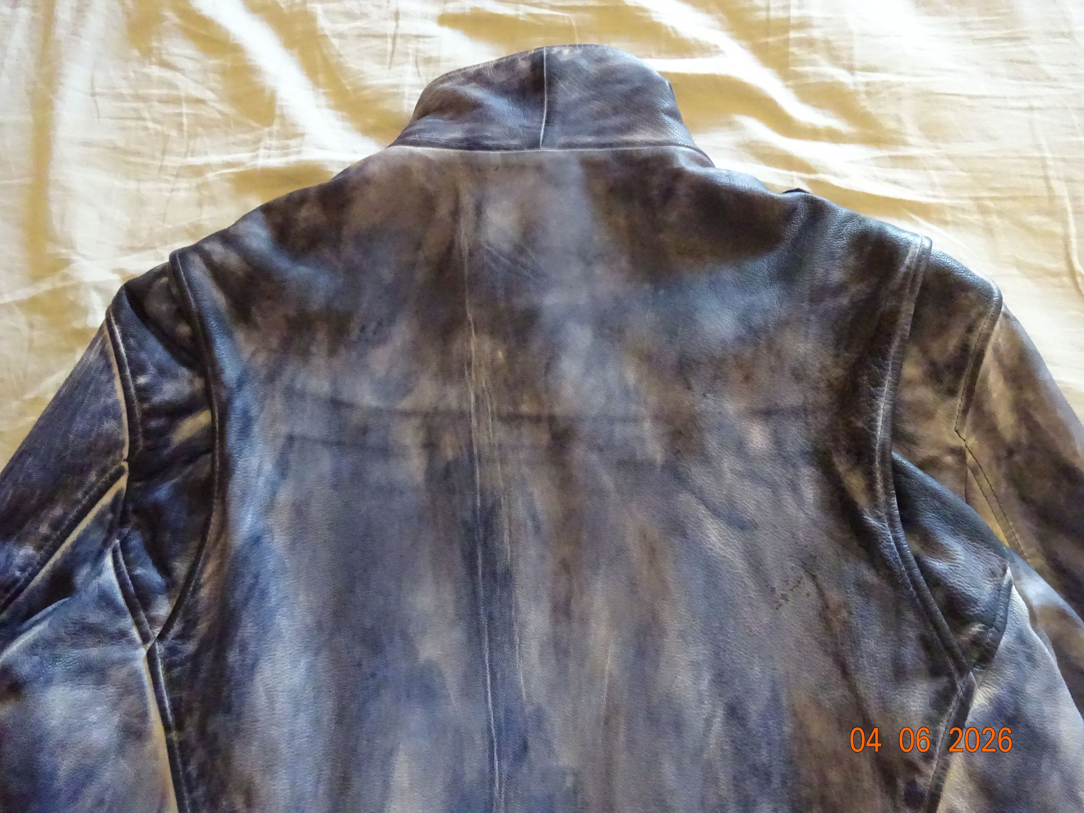 Other 100% ITALIAN LEATHER JACKET - SZ LARGE - BLUE Size US L / EU 52-54 / 3 - 4 Thumbnail