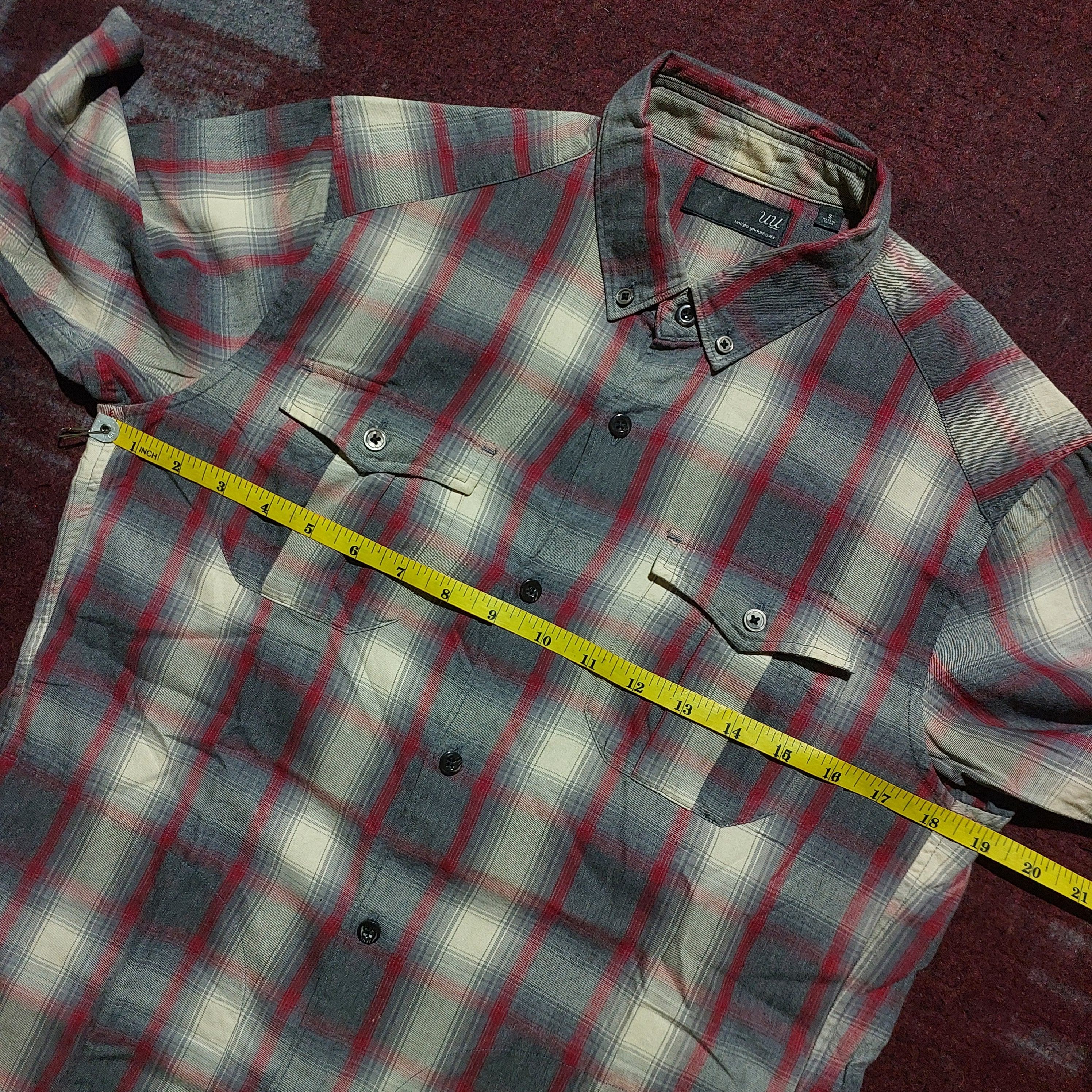 Undercover × Uniqlo Uniqlo x Undercover red line plaid shirt Size US S / EU 44-46 / 1 - 10 Thumbnail