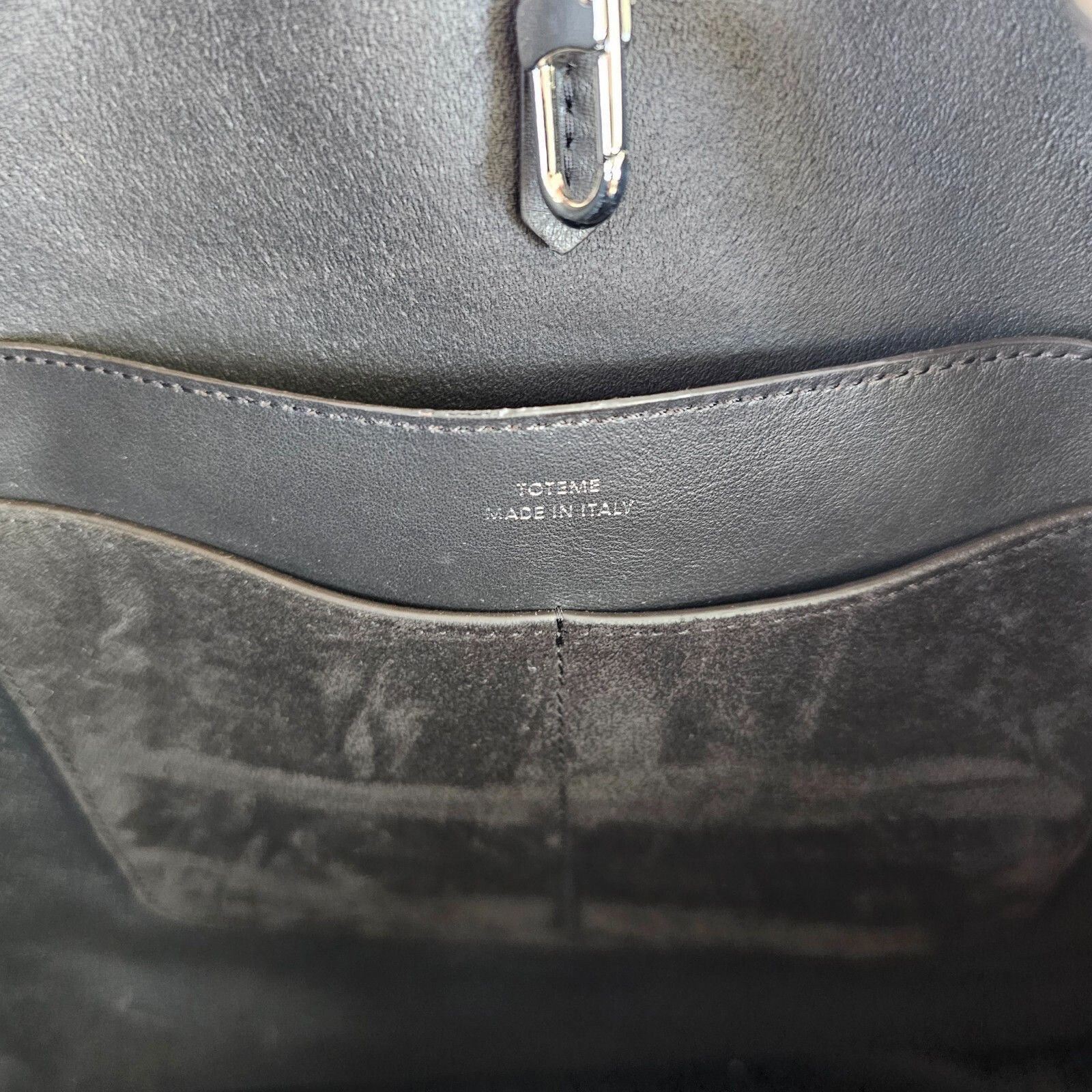 Toteme TOTEME Belted $1150 Espresso Suede Tote Bag New And Authenti Size ONE SIZE - 9 Thumbnail