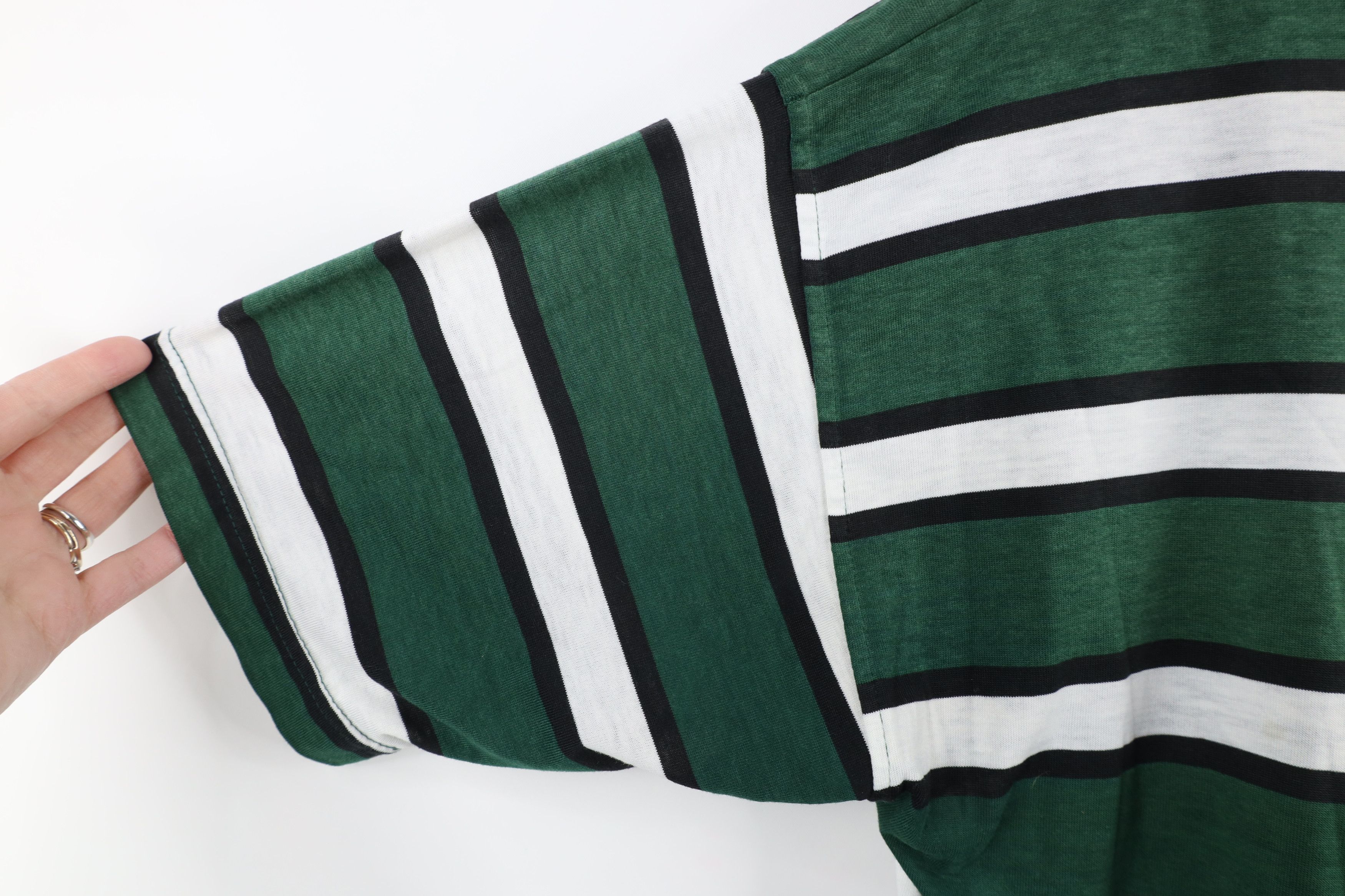 Vintage Vintage 90s Streetwear Faded Soft Striped Henley T-Shirt Size M / US 6-8 / IT 42-44 - 5 Thumbnail