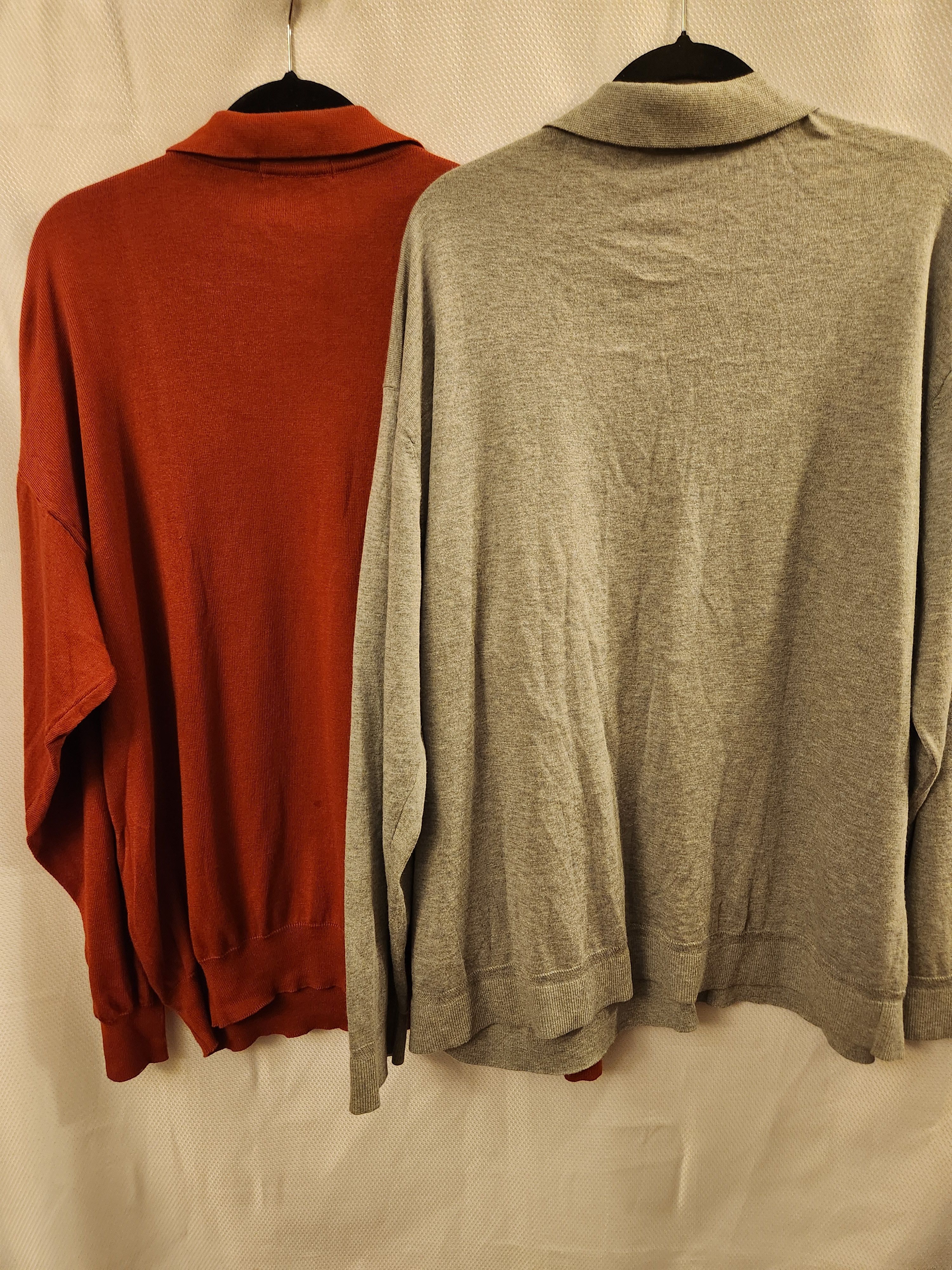 Raffi Lot of 2 NWT Luxury Cotton Blend made in Italy Sweaters Size US XXL / EU 58 / 5 - 3 Thumbnail