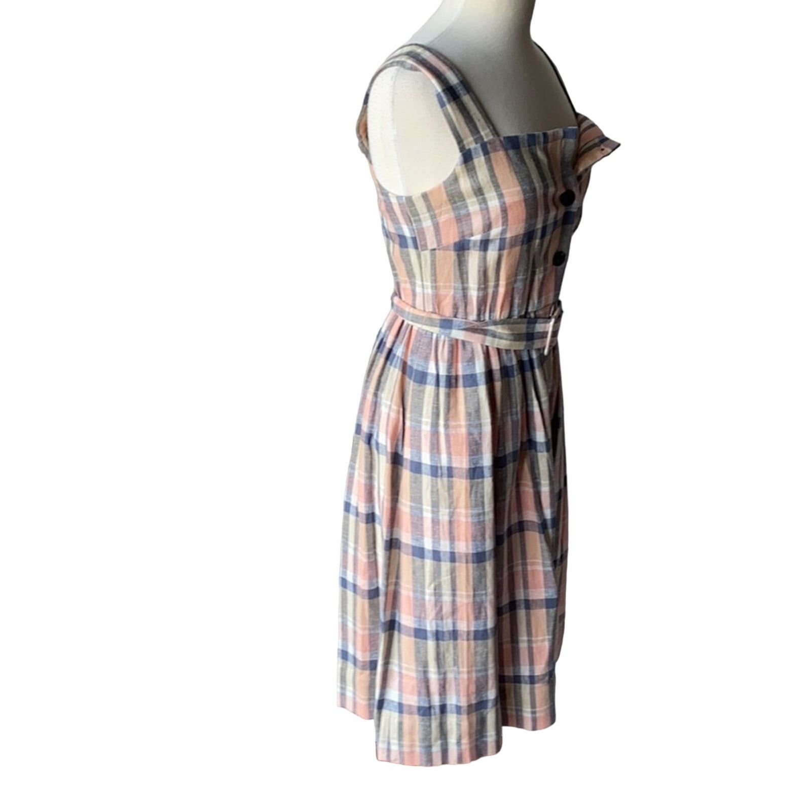 Other GAL MEETS GLAM Peyton Belted Button Up Plaid Dress Size 2 Size XS / US 0-2 / IT 36-38 - 9 Thumbnail