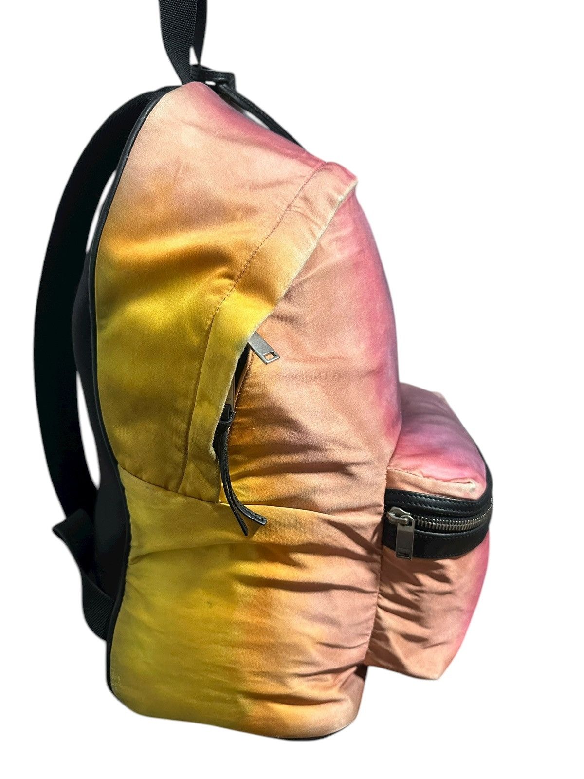 Saint Laurent Paris Saint Laurent 2018 Ombre Satin Faded Rainbow City Backpack Size ONE SIZE - 6 Thumbnail