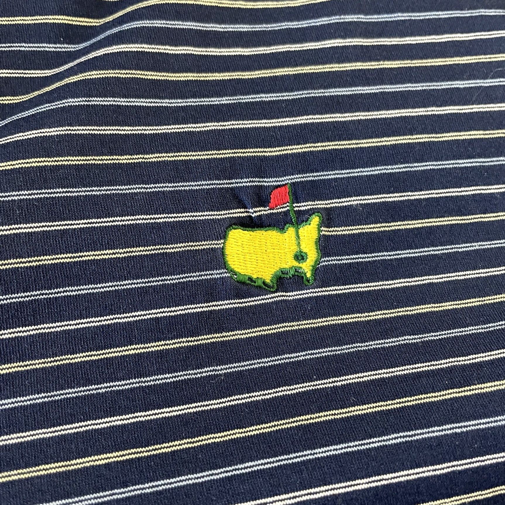 Vintage Amen Corner Masters Polo Shirt Striped Short Sleeve Button-Up XL Blue Mens Polo Shirt Size US XL / EU 56 / 4 - 3 Thumbnail