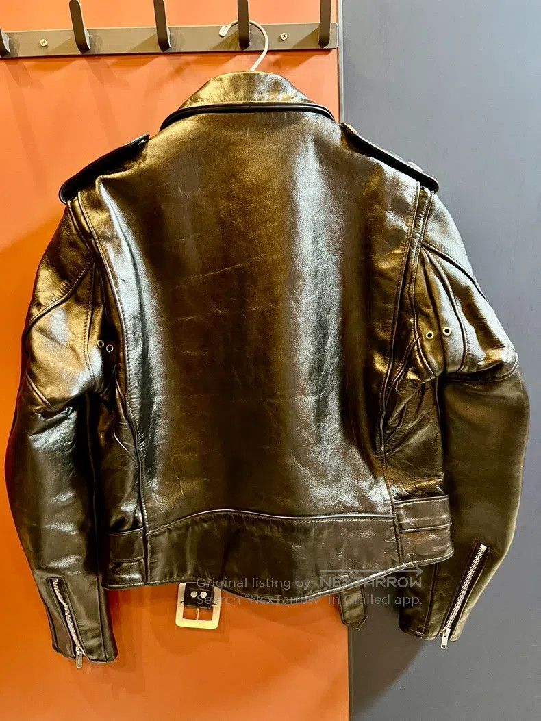 Schott Schott Leather coat Size US XXS / EU 40 - 4 Thumbnail