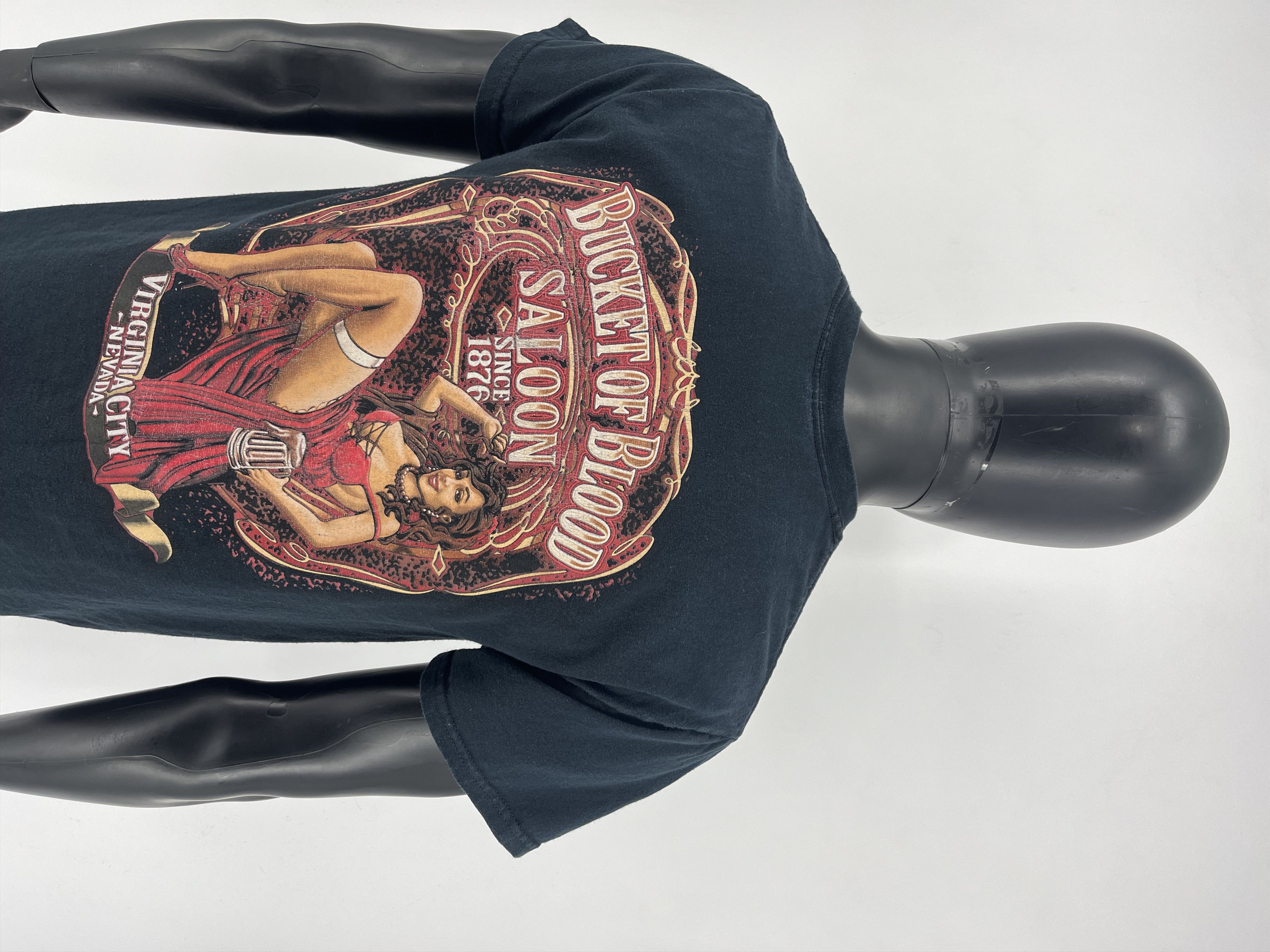 Vintage Vintage Motorcycle Faded Bucket Of Blood Saloon M Nevada Size US M / EU 48-50 / 2 - 8 Thumbnail