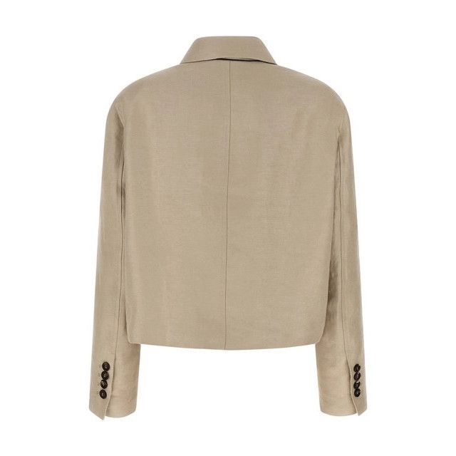 Brunello Cucinelli BRUNELLO CUCINELLI Linen Beige Blazer Jacket New & Authentic Size M / US 6-8 / IT 42-44 - 2 Thumbnail