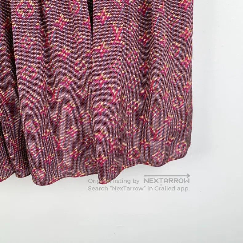 Louis Vuitton Louis Vuitton Red checkerboard logo presbyopic full print Size XS / US 0-2 / IT 36-38 - 4 Thumbnail