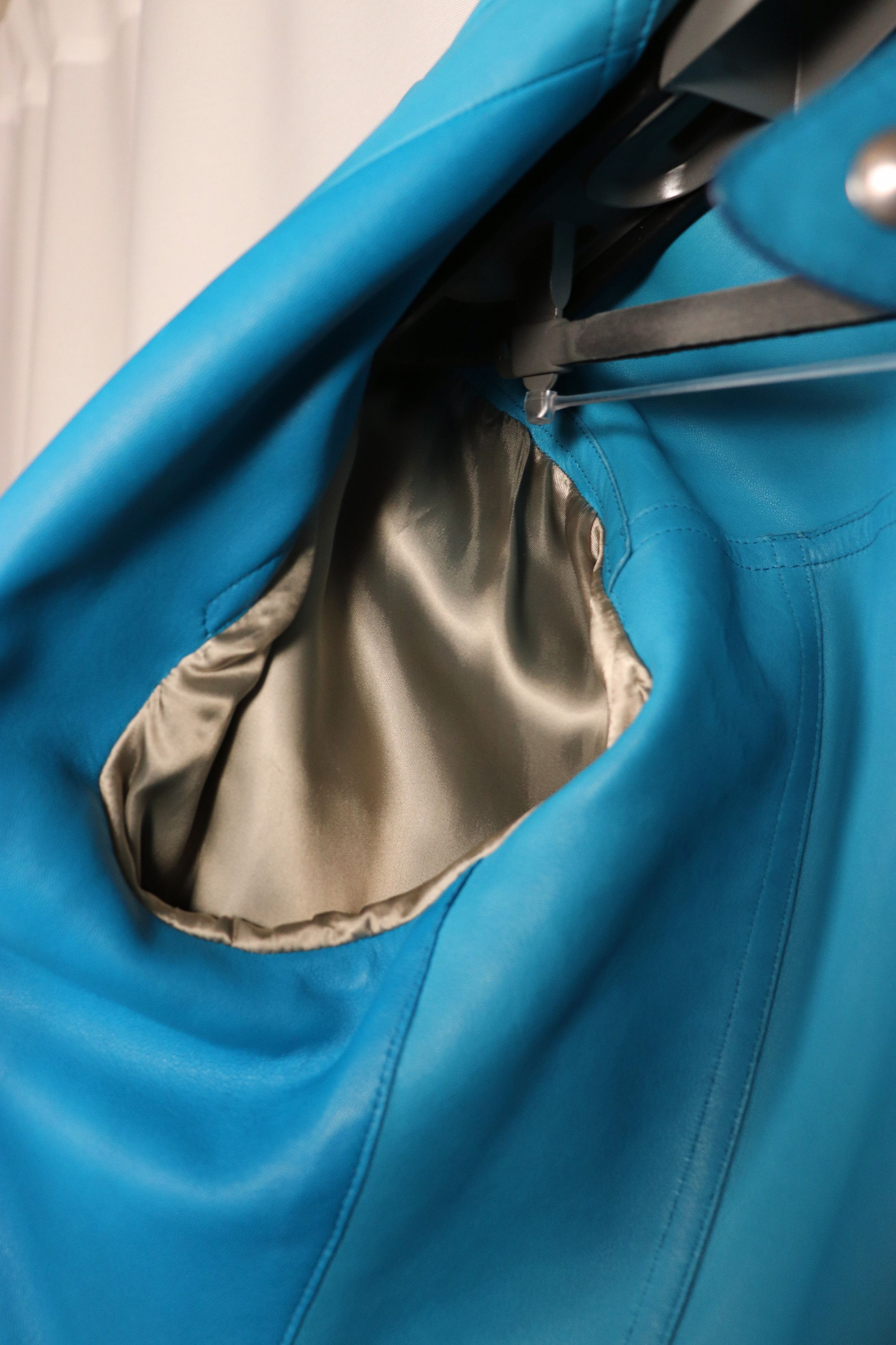 Tom Ford Tom Ford Lambskin Biker Jacket - Rare Teal IT50 BE420/TFL576 Size US M / EU 48-50 / 2 - 8 Thumbnail