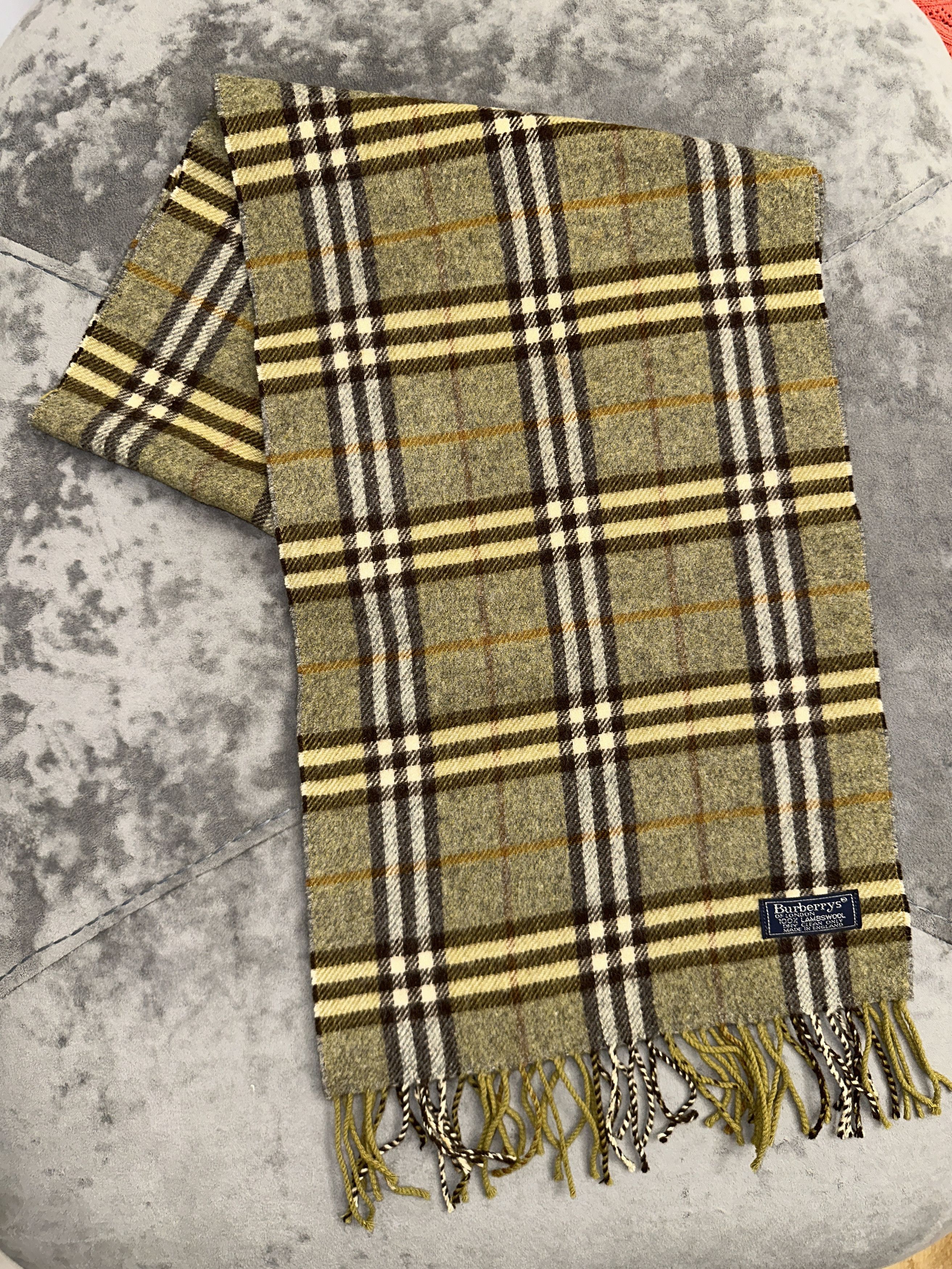 Burberry Burberrys London 100% Lambswool Check Scarf 160x29 Cm Size ONE SIZE - 5 Thumbnail