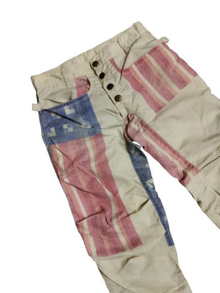 20471120 × Beauty Beast Beauty Beast American Flag Nylon Pants Size US 29 - 3 Thumbnail
