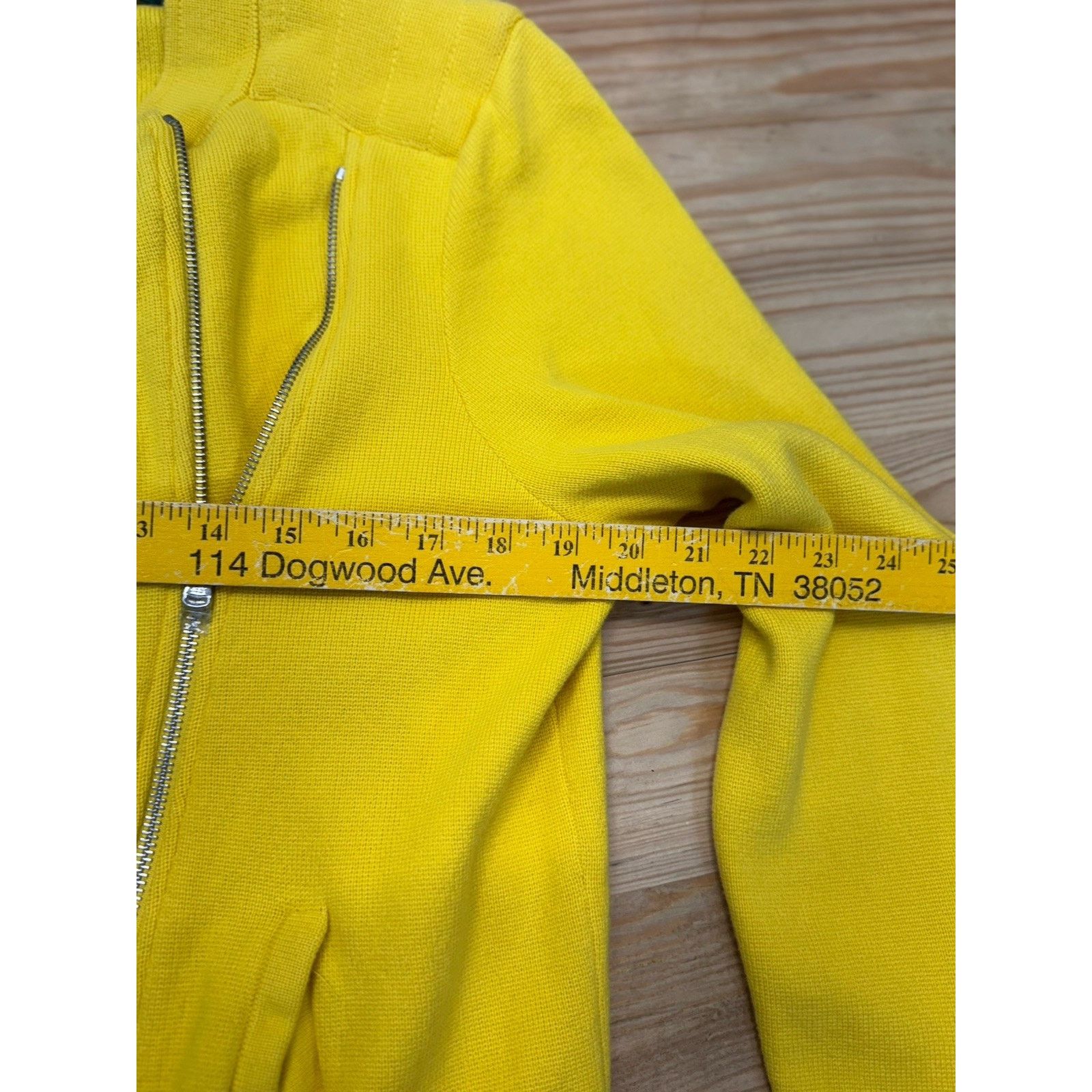 Ralph Lauren Lauren Ralph Lauren Yellow Moto Jacket Sweater Women’s Sz XL Size XL / US 12-14 / IT 48-50 - 6 Thumbnail