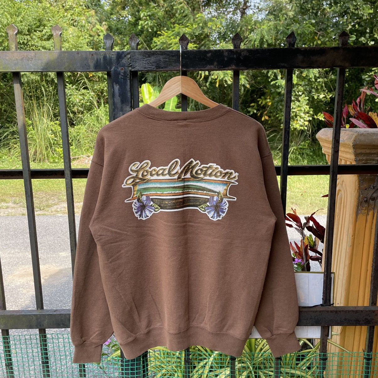 Vintage 🔥Vintage 90s Local Motion Big Logo Surf Skate Sweatshirts Size US M / EU 48-50 / 2 - 1 Thumbnail