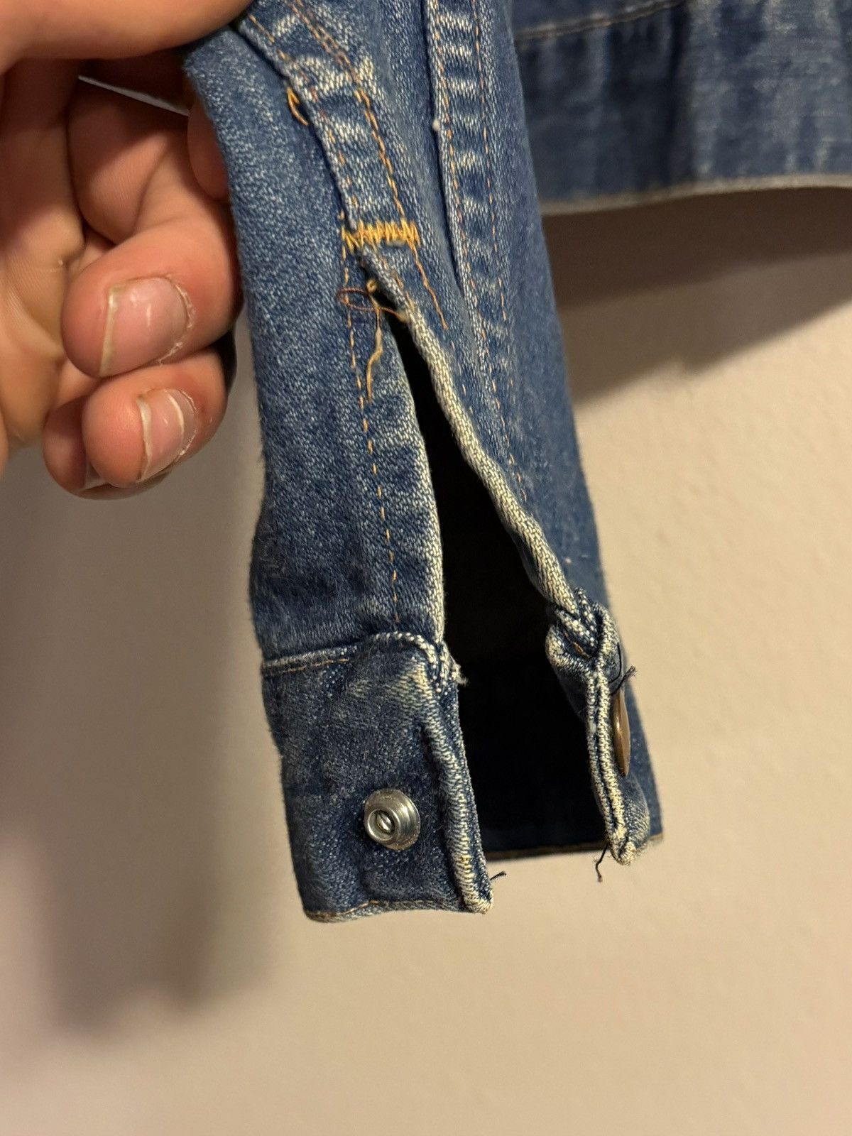 Wrangler vtg 70s 80s blue denim jacket fits small-medium Size US S / EU 44-46 / 1 - 7 Thumbnail