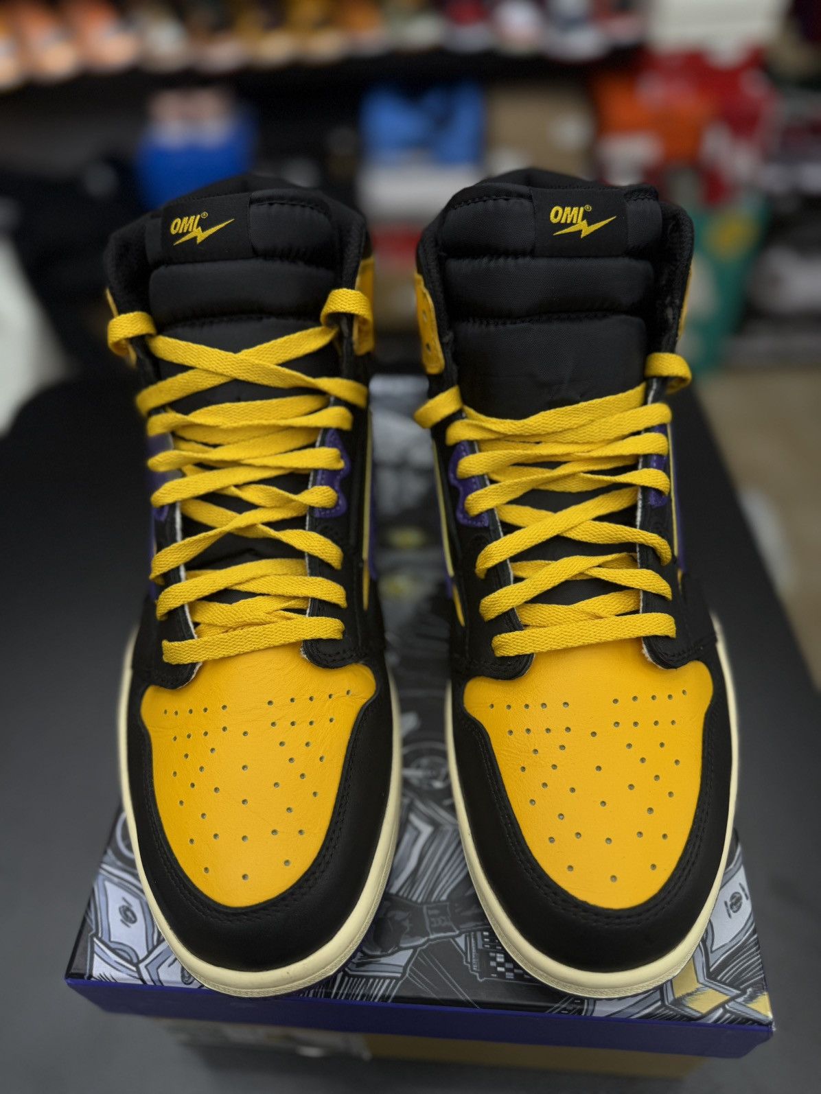 Designer OMI In Hellcat Sneakers Kobe Lakers Colors Size 13US Size US 13 / EU 46 - 9 Thumbnail