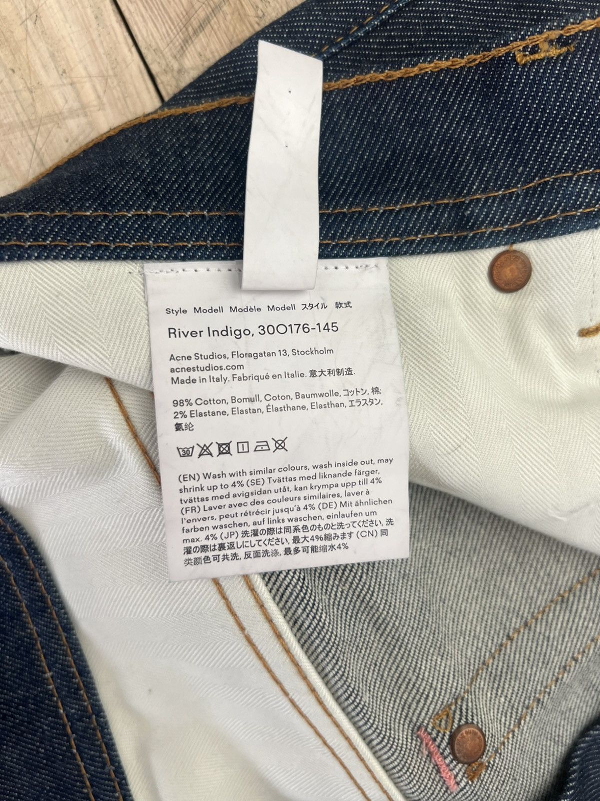 Acne Studios Acne Studios - River Indigo Jeans (29/32) Size US 29 - 13 Thumbnail