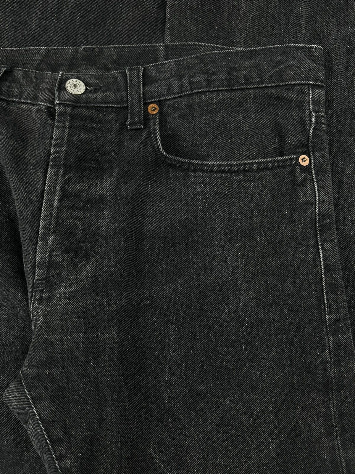 Gucci Gucci Tom Ford Leather Patch Slim Leg Denim Jeans Size US 30 / EU 46 - 3 Thumbnail