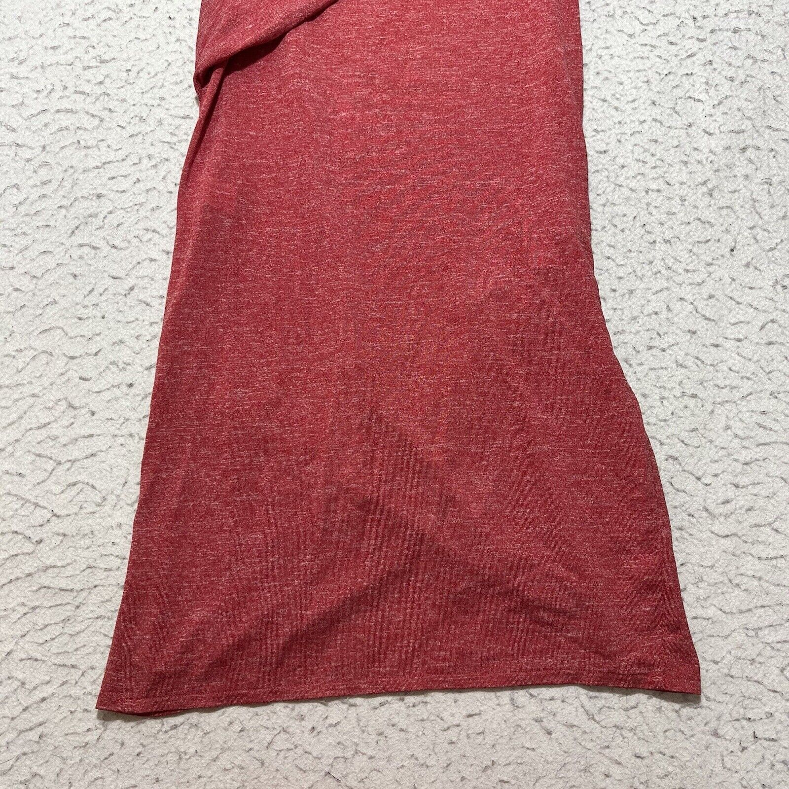 Zara Zara W&B Collection Red A-Line Knit Dress Ruched Side Size L / US 10 / IT 46 - 8 Thumbnail