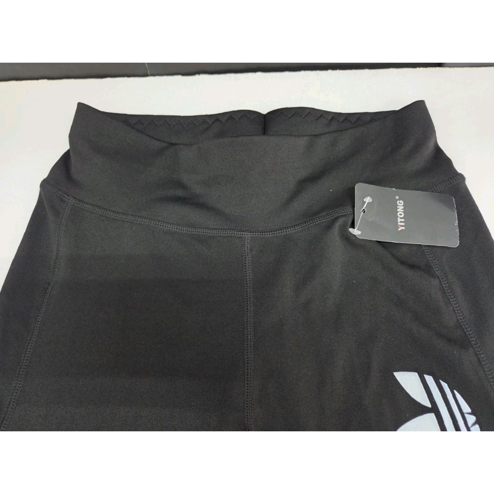 Adidas ADIDAS Leggings Womens 4 Way Stretch Striped Black S Slim Tapered Side Stripe Pull On Size 28" / US 6 / IT 42 - 3 Thumbnail