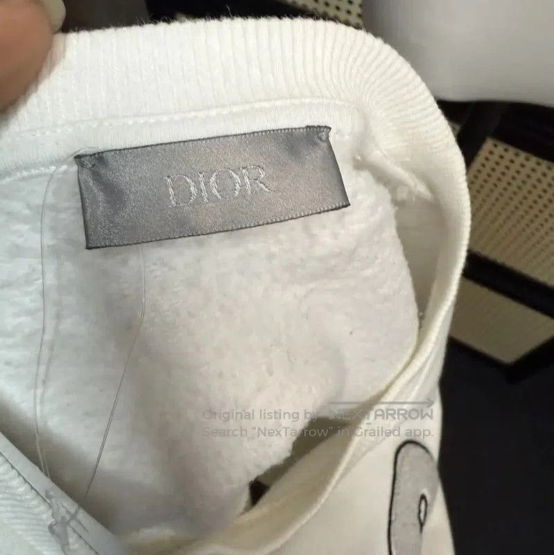 Dior Dior White Cotton Women's Sweatshirt . Size XS / US 0-2 / IT 36-38 - 3 Thumbnail