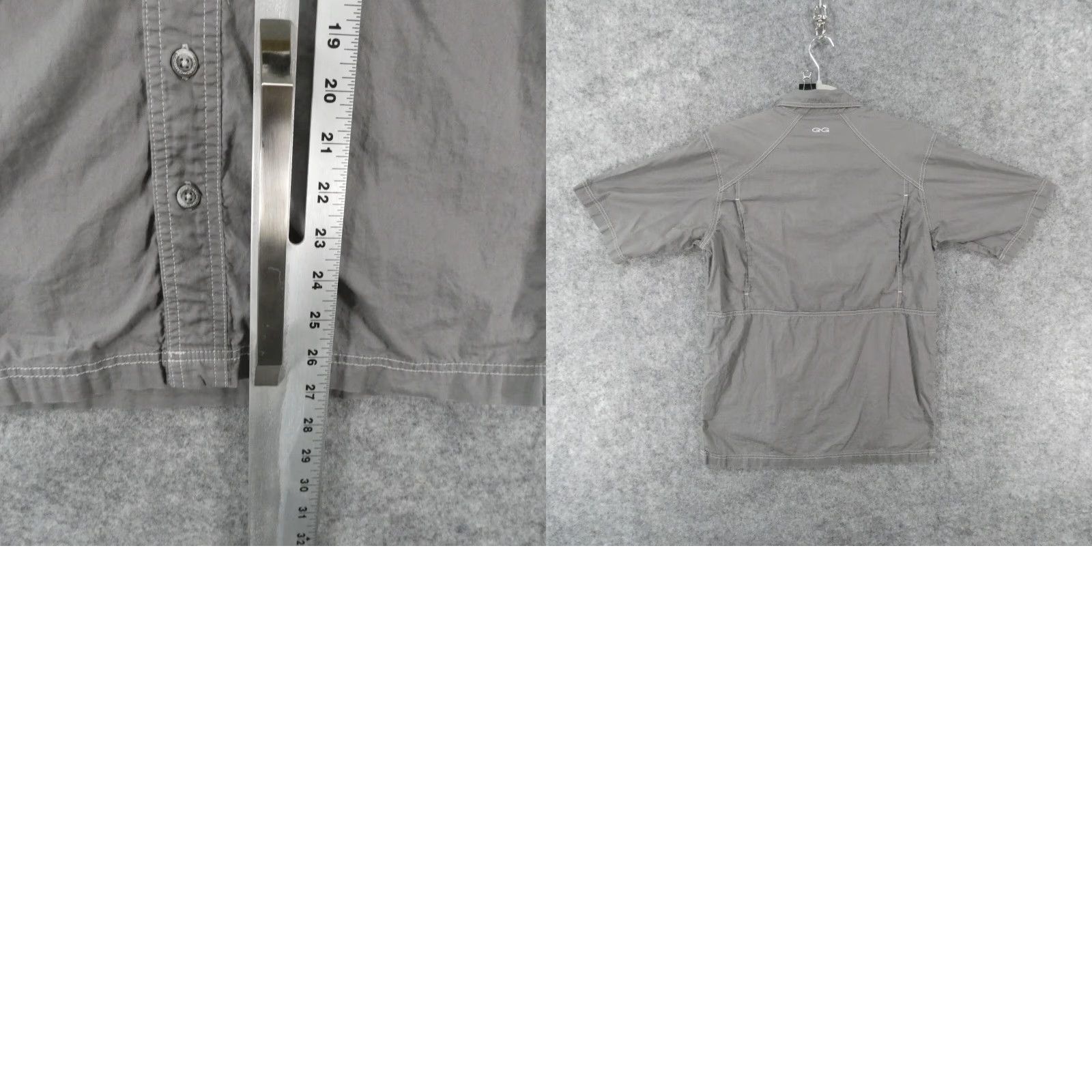Vintage GameGuard Shirt Mens Small Short Sleeve Button Up Gray Lightweight Vented Size US S / EU 44-46 / 1 - 9 Thumbnail
