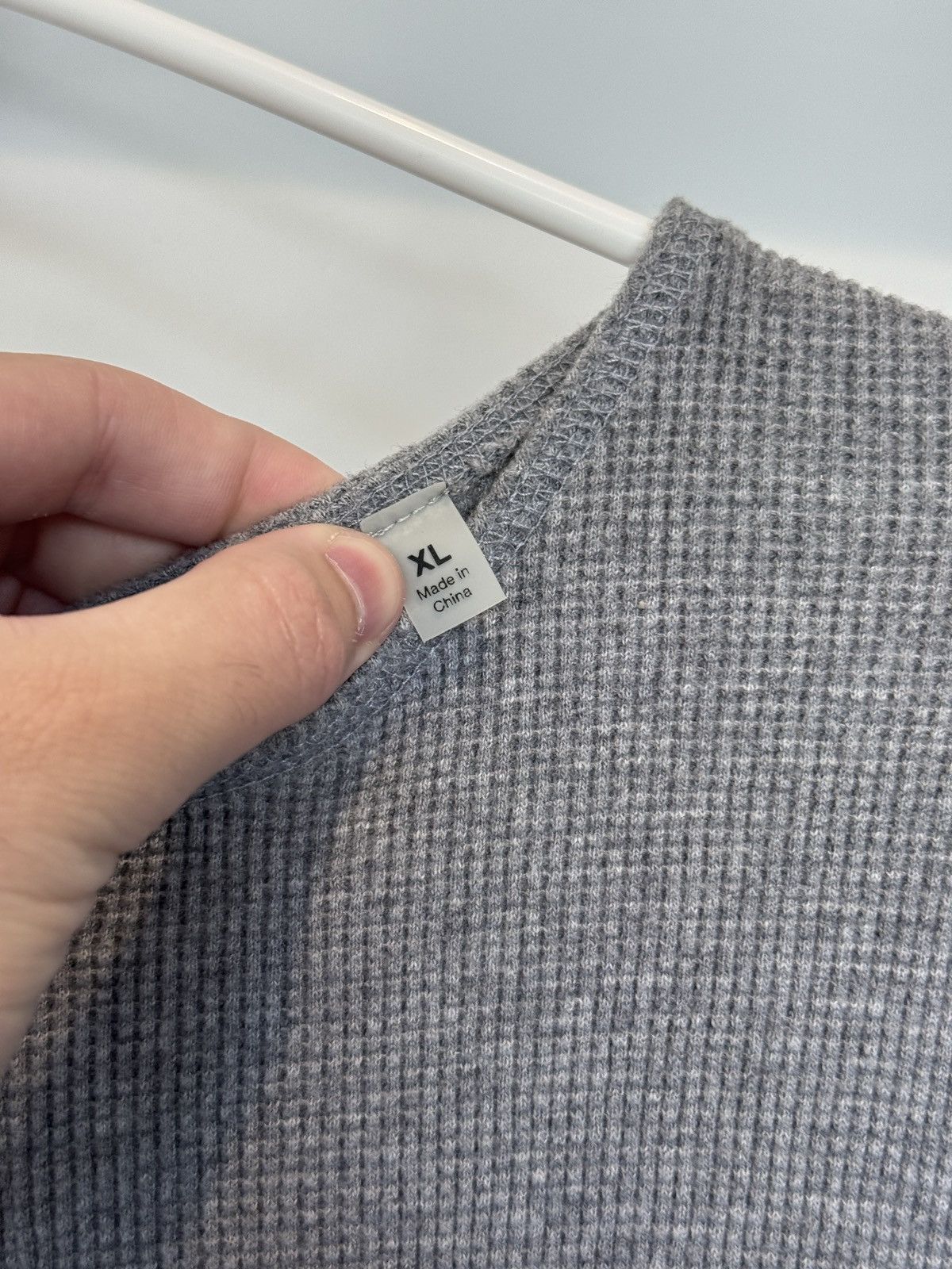 Essentials Fear of God Essentials Mens Gray Waffle LS Sweater Size XL Size US XL / EU 56 / 4 - 6 Thumbnail