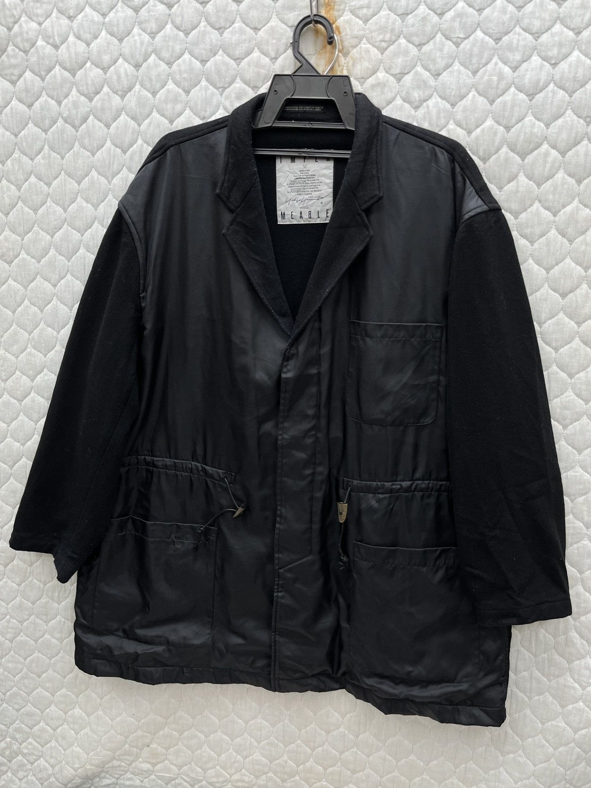Yohji Yamamoto 🔥🔥🔥ARCHIVE VINTAGE YOHJI YAMAMOTO NYLON WOOL JACKET Size US M / EU 48-50 / 2 - 3 Thumbnail