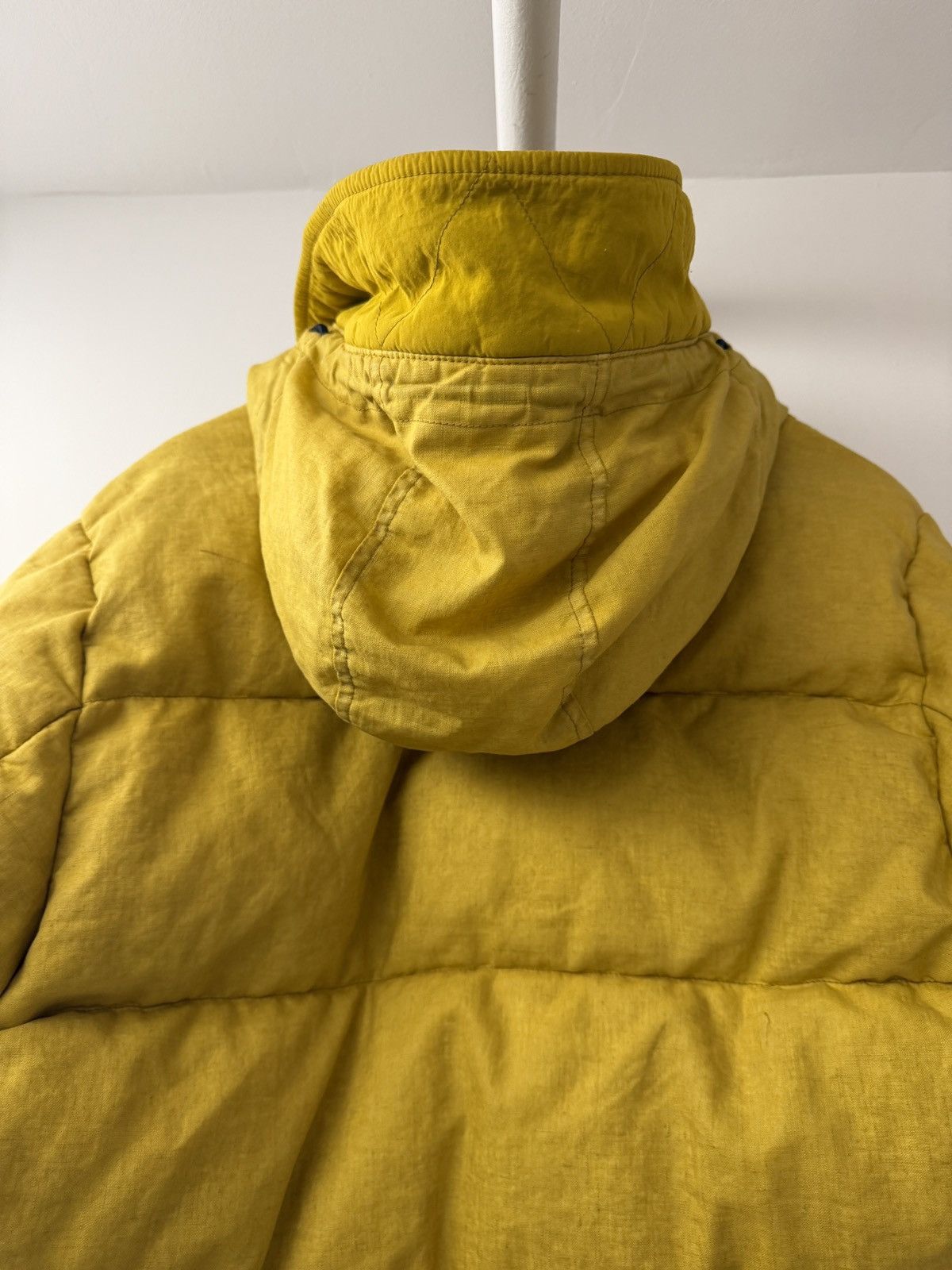 Stone Island Stone Island 2018 Yellow Lino Resinato Down-TC Puffer Jacket Size US M / EU 48-50 / 2 - 11 Thumbnail