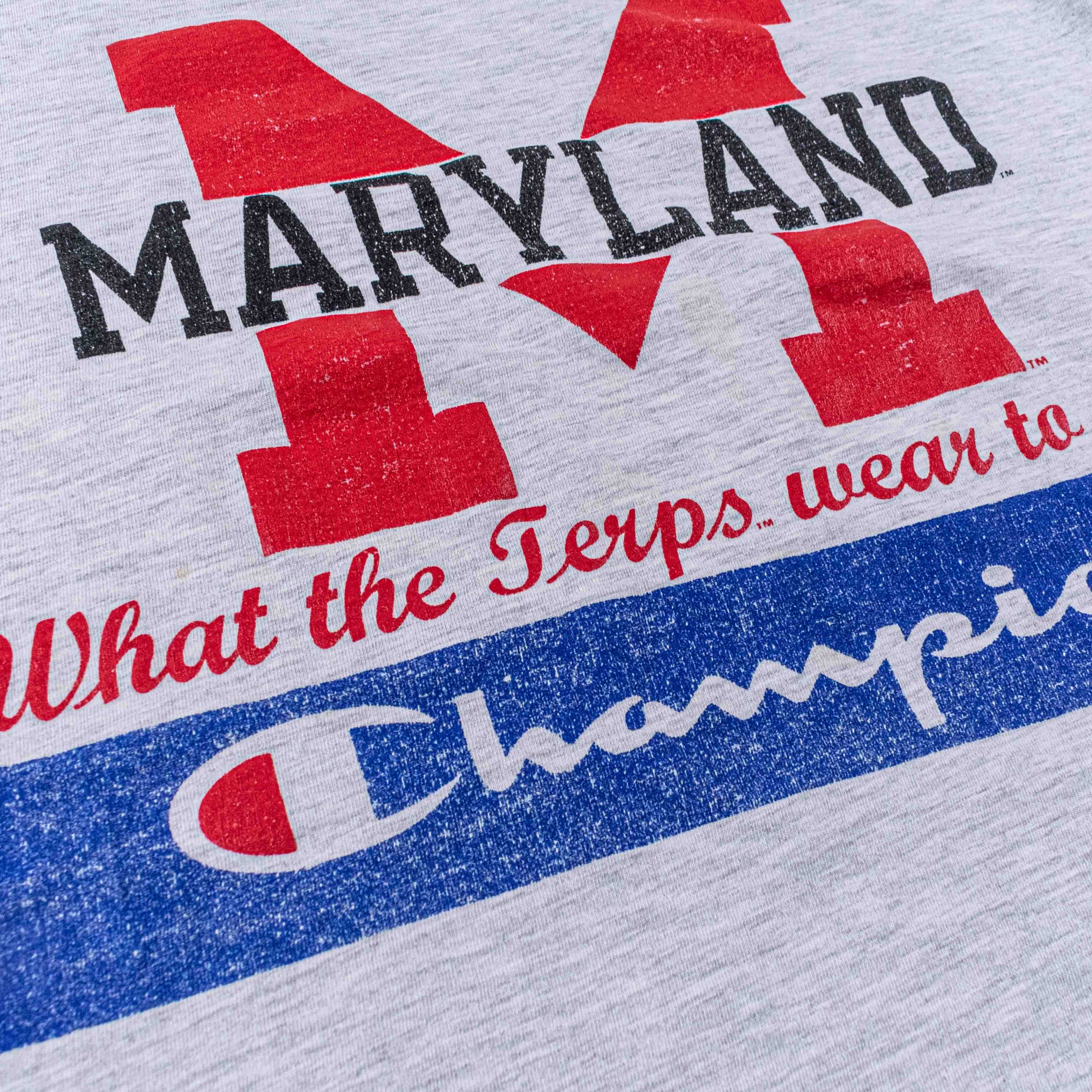 Champion VTG Champion Maryland Terrapins T-Shirt Big Print College Size US XXL / EU 58 / 5 - 4 Thumbnail