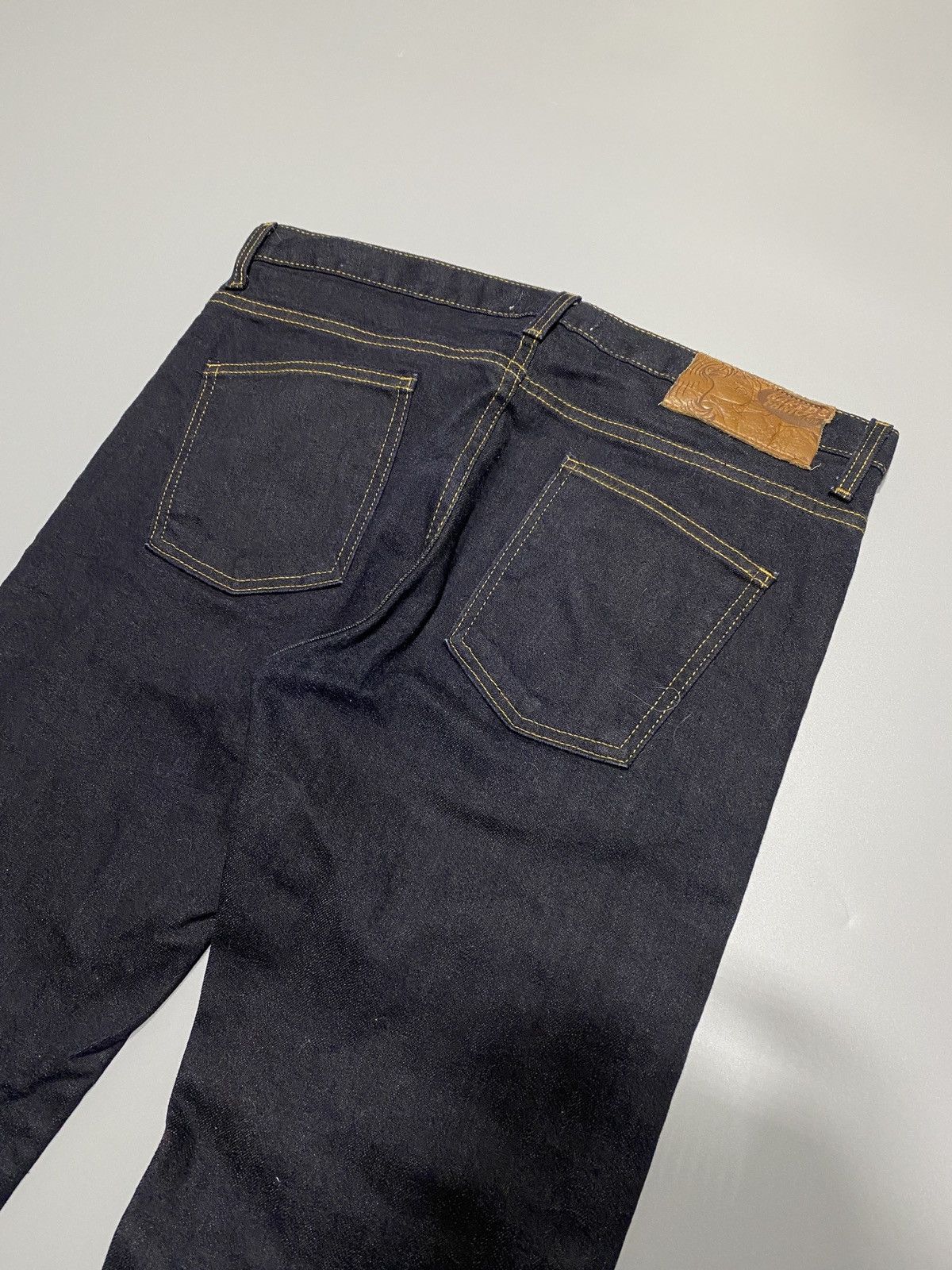 Naked & Famous Super Guy Deep Indigo Stretch Selvedge Jeans Size US 34 / EU 50 - 9 Thumbnail