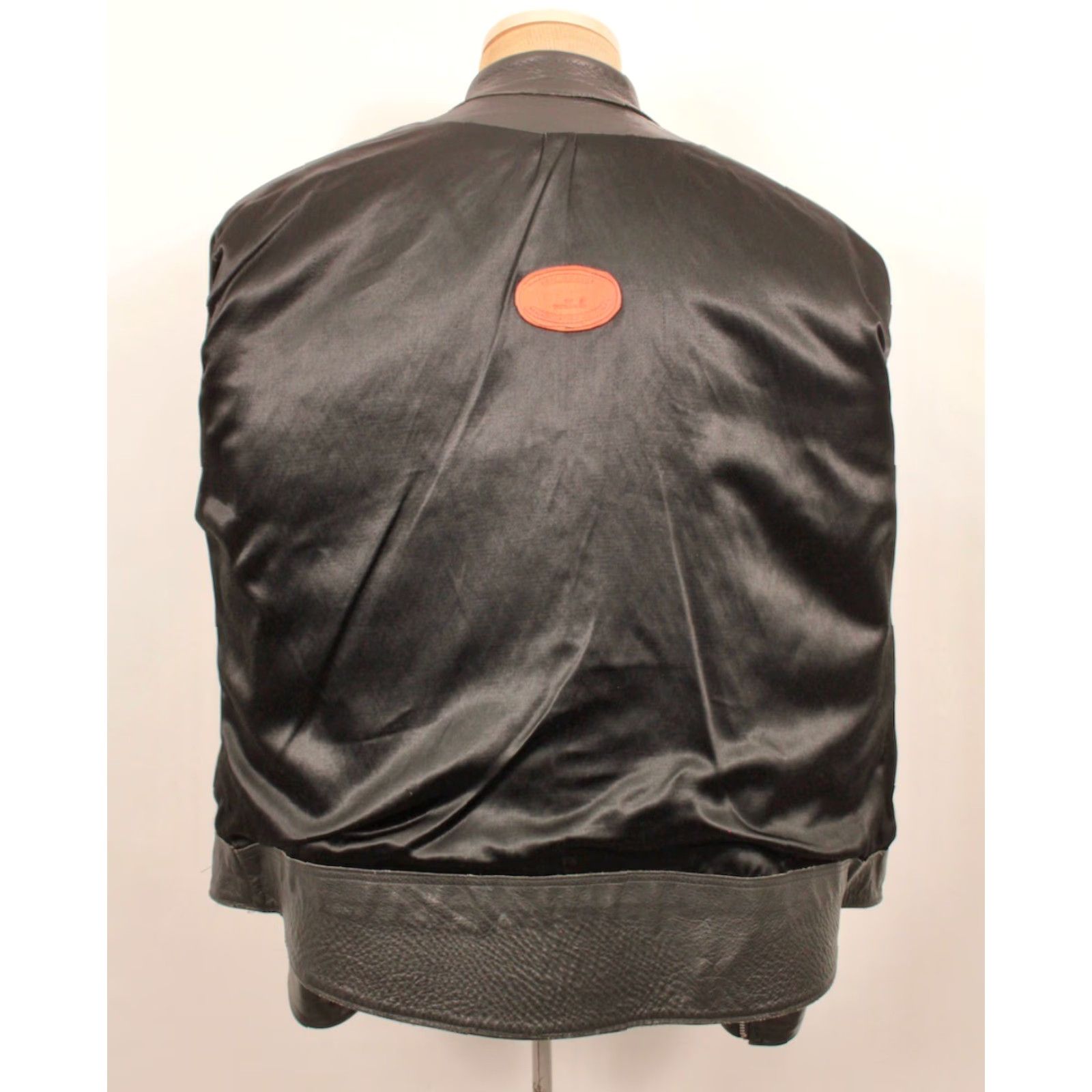 Vintage Eric Hodges Leather Racer Jacket Men's 90s Black M 1990s Motorcycle Vintage Mens Leather Jacket Size US M / EU 48-50 / 2 - 3 Thumbnail