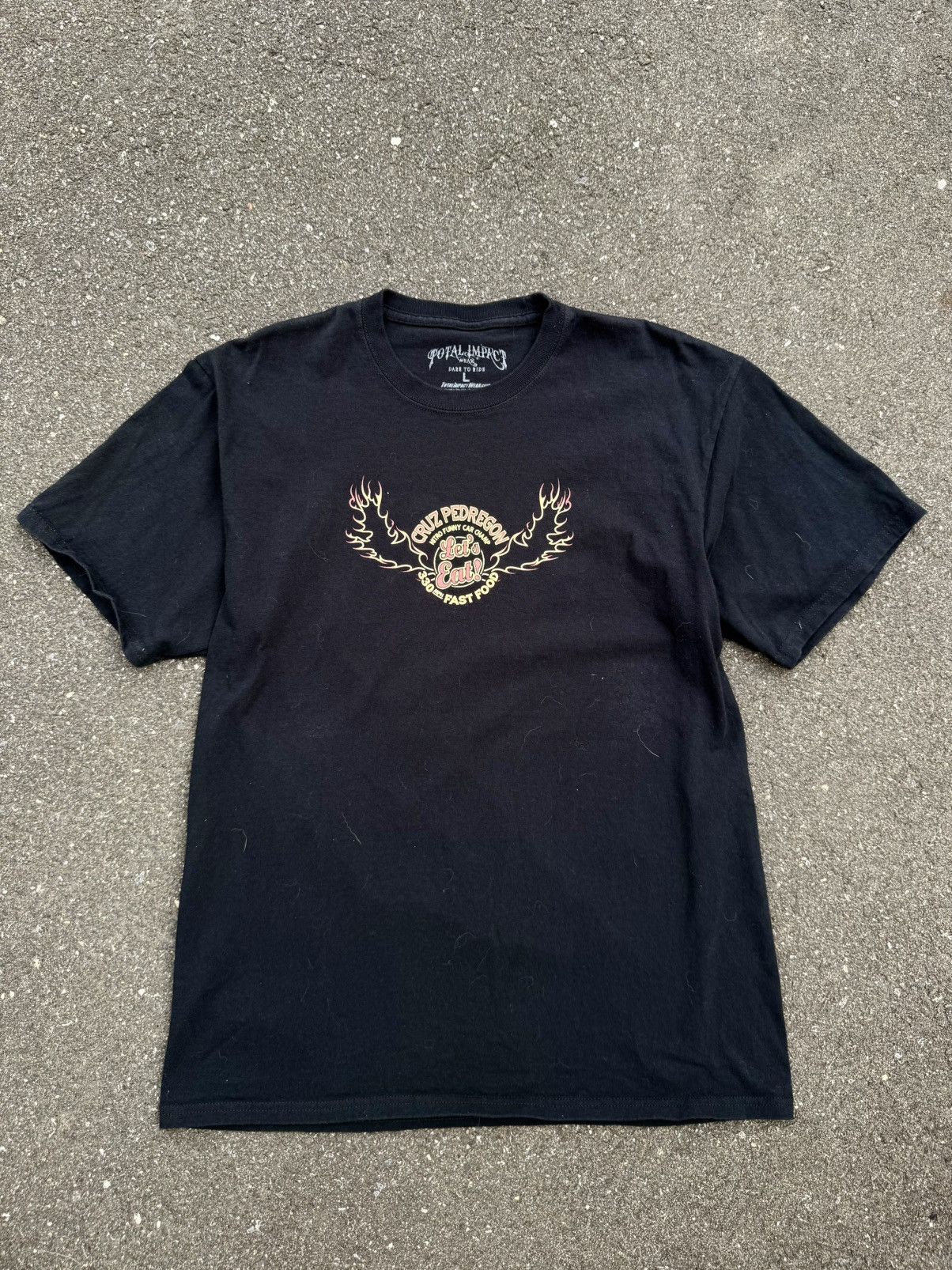 Vintage Black & Orange Cruz Pedregon Drag Racing Shirt/Skate Tee Size US L / EU 52-54 / 3 - 3 Thumbnail