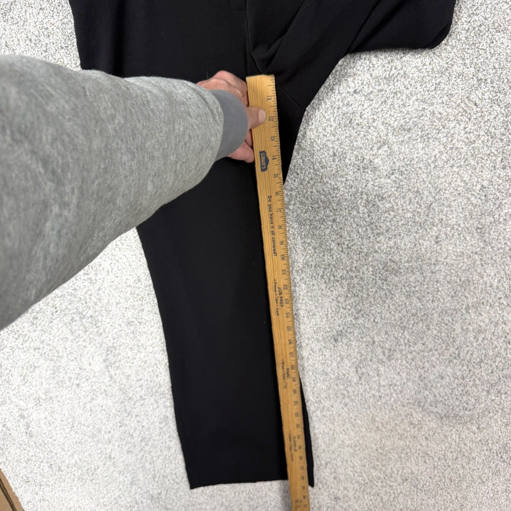 Vintage Rafaella Dress Pants Womens Size 8 Black Ponte Knit Straight Leg Flat Front Zip Double Button Office Casual Mens Womens Girls not applicable Size 30" / US 8 / IT 44 - 4 Thumbnail