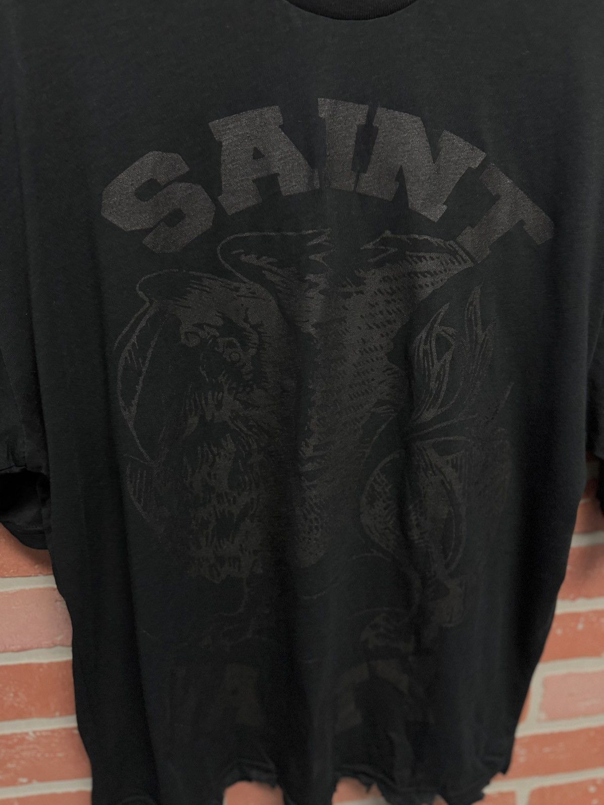 Saint Vanity Saint Vanity Monochromatic Tee Shirt Black Size Small (NEW) Size US S / EU 44-46 / 1 - 4 Thumbnail