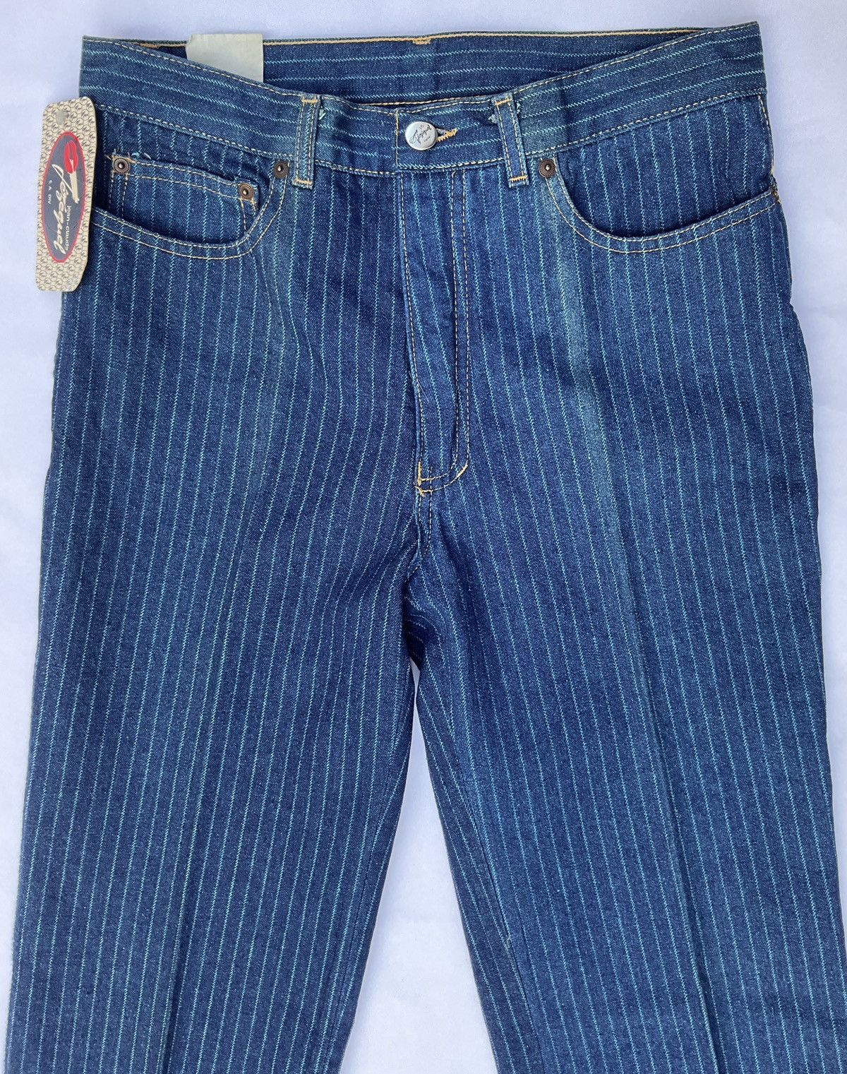 Vintage Vintage Jézékiel striped jeans Size 26" / US 2 / IT 38 - 5 Thumbnail