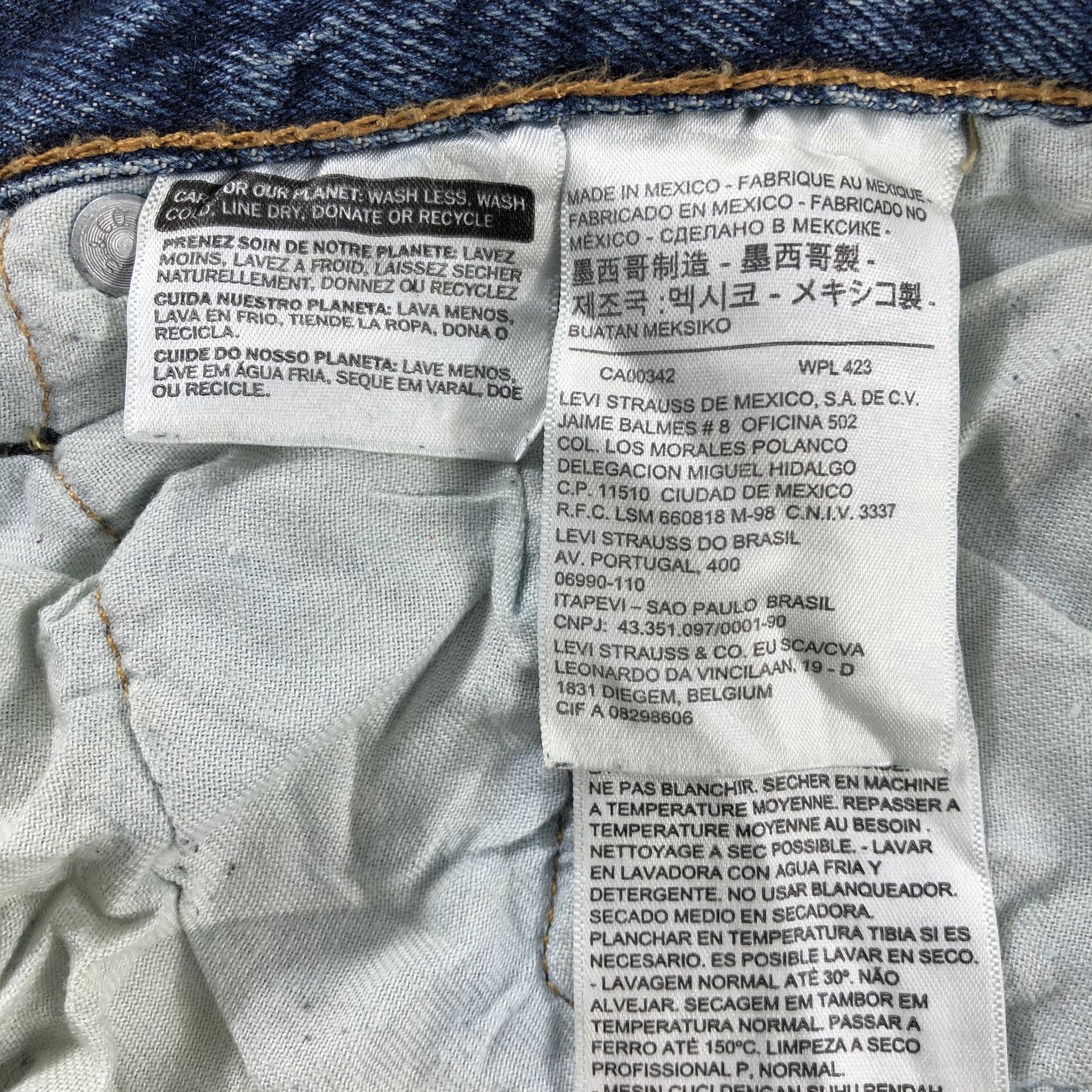 Levi's Vintage Blue Wash Levis 510 Jeans-J2666 Size US 42 / EU 58 - 13 Thumbnail