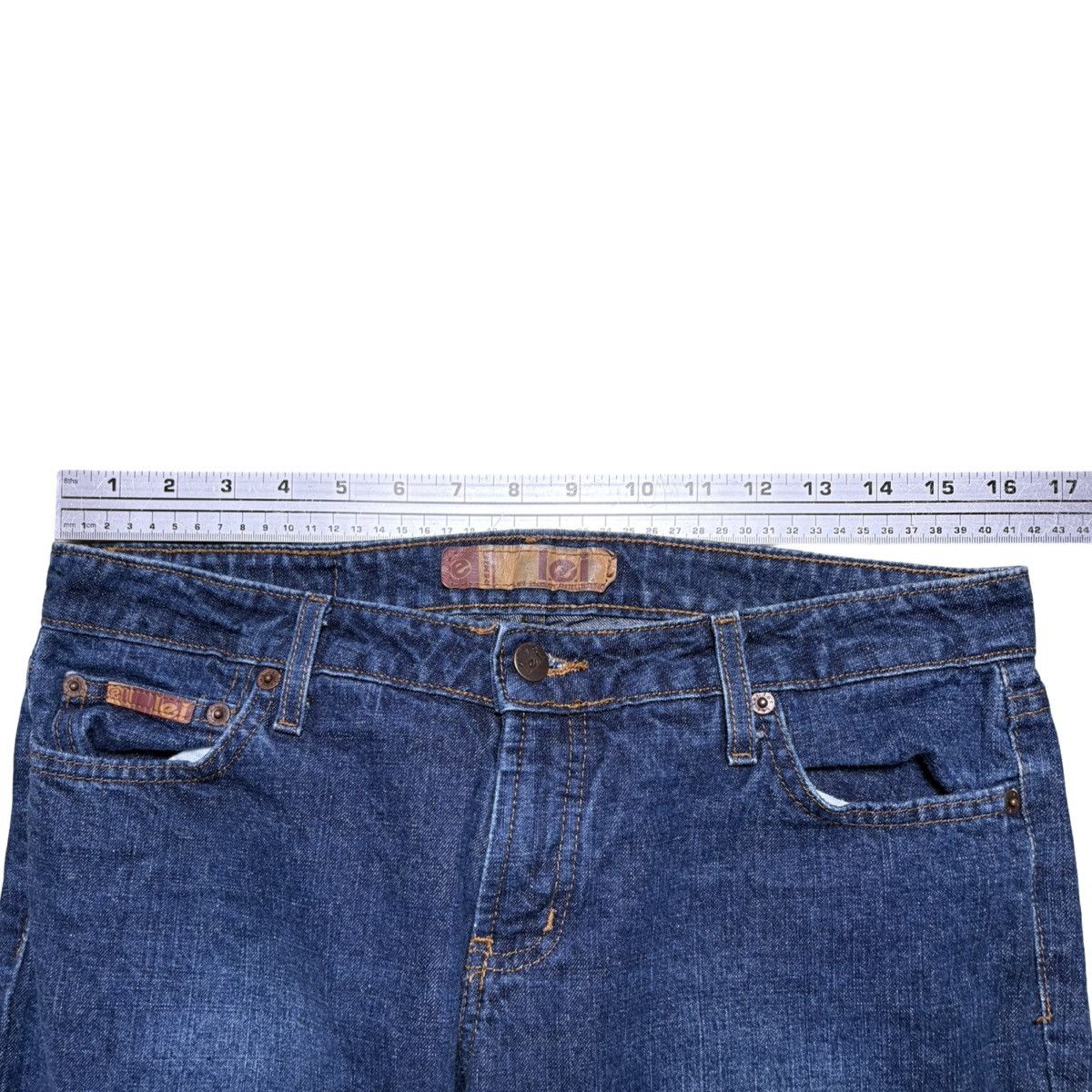 L.E.I. L.e.i Jeans Women’s Junior Blue Denim Hipster Jeans Sz 13 Size 32" / US 10 / IT 46 - 6 Thumbnail