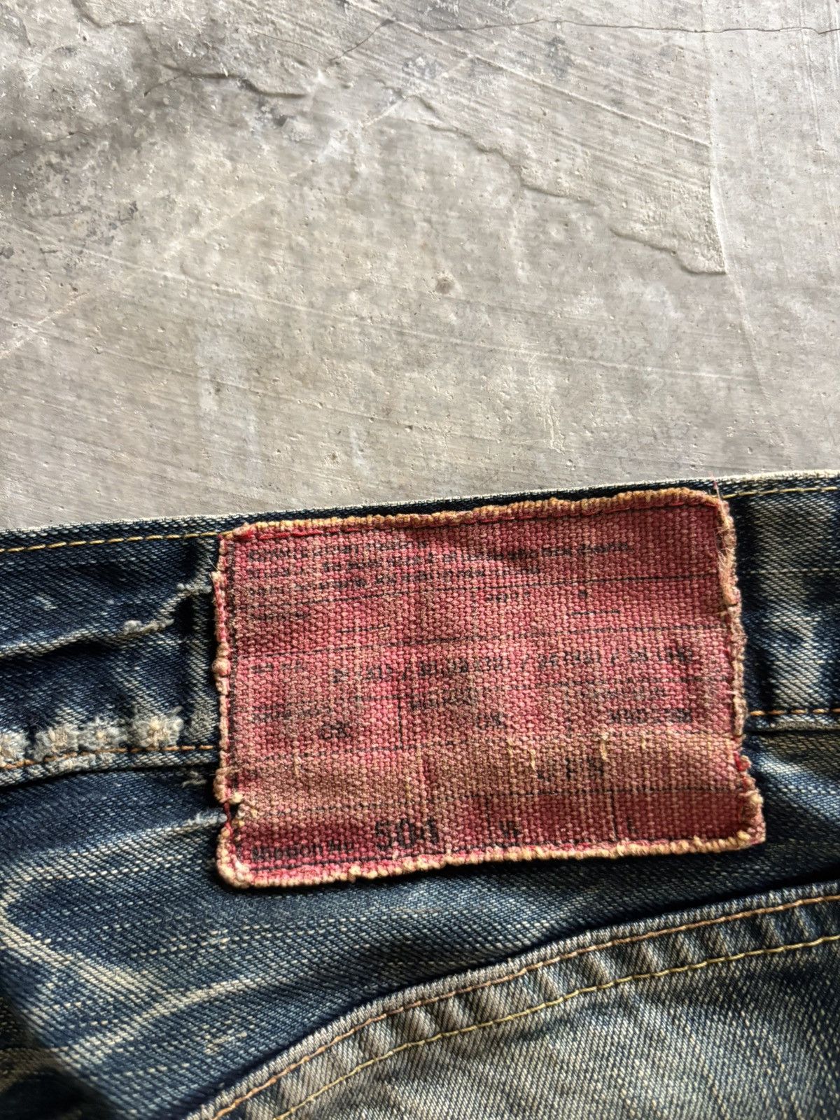 Edwin edwin distressed japanese denim studded skull punk sashiko Size US 28 / EU 44 - 20 Thumbnail