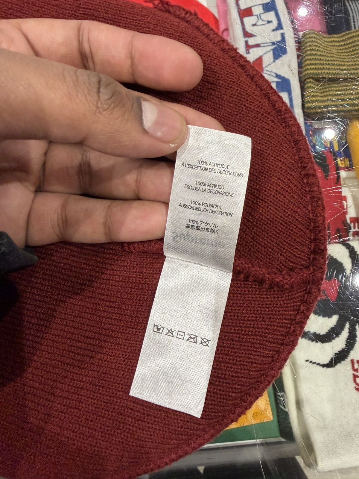 Supreme Supreme Motion Logo Beanie (SS23) Burgundy Size ONE SIZE - 4 Thumbnail